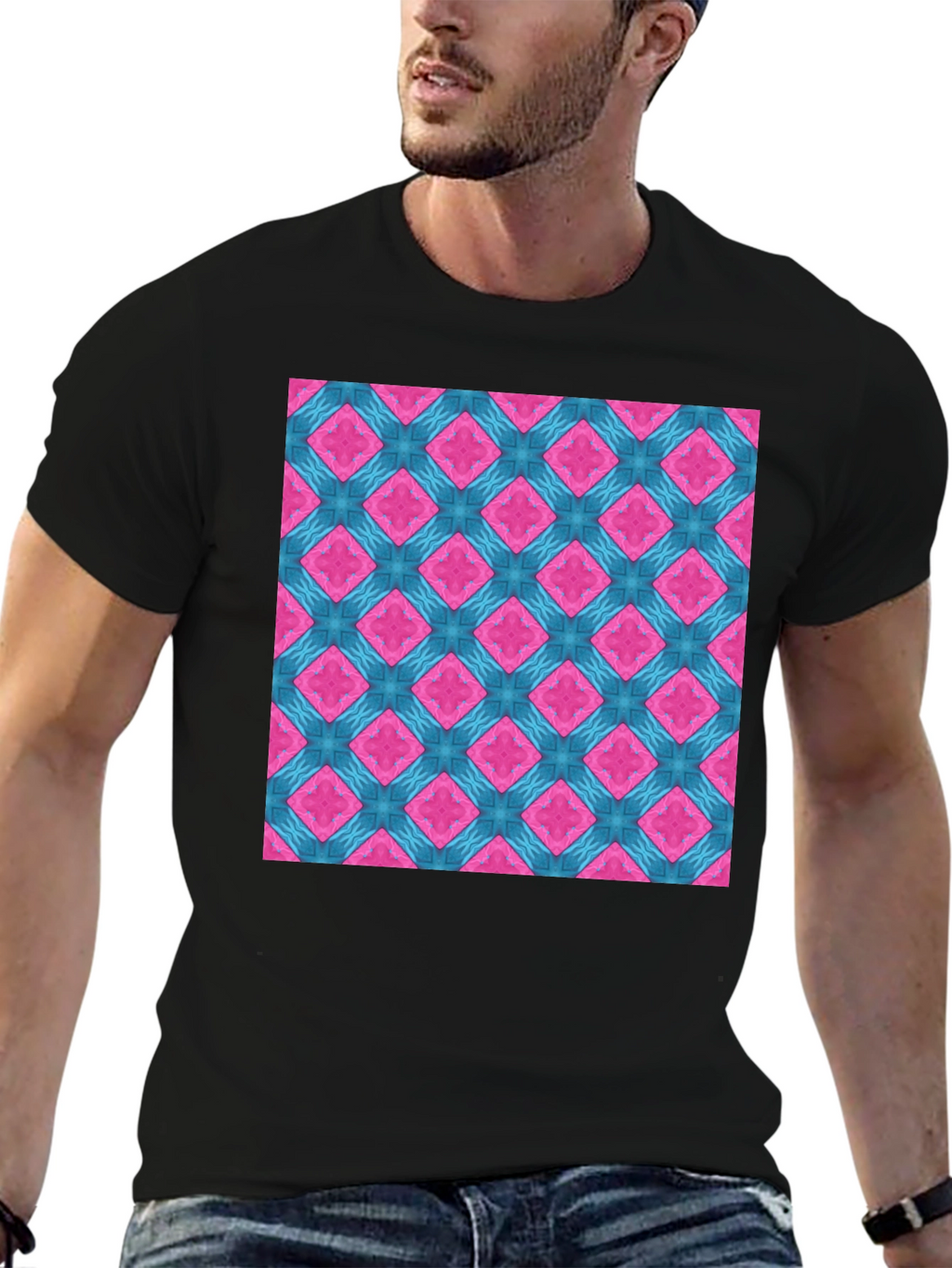 Modern Geometric Pattern T-Shirt