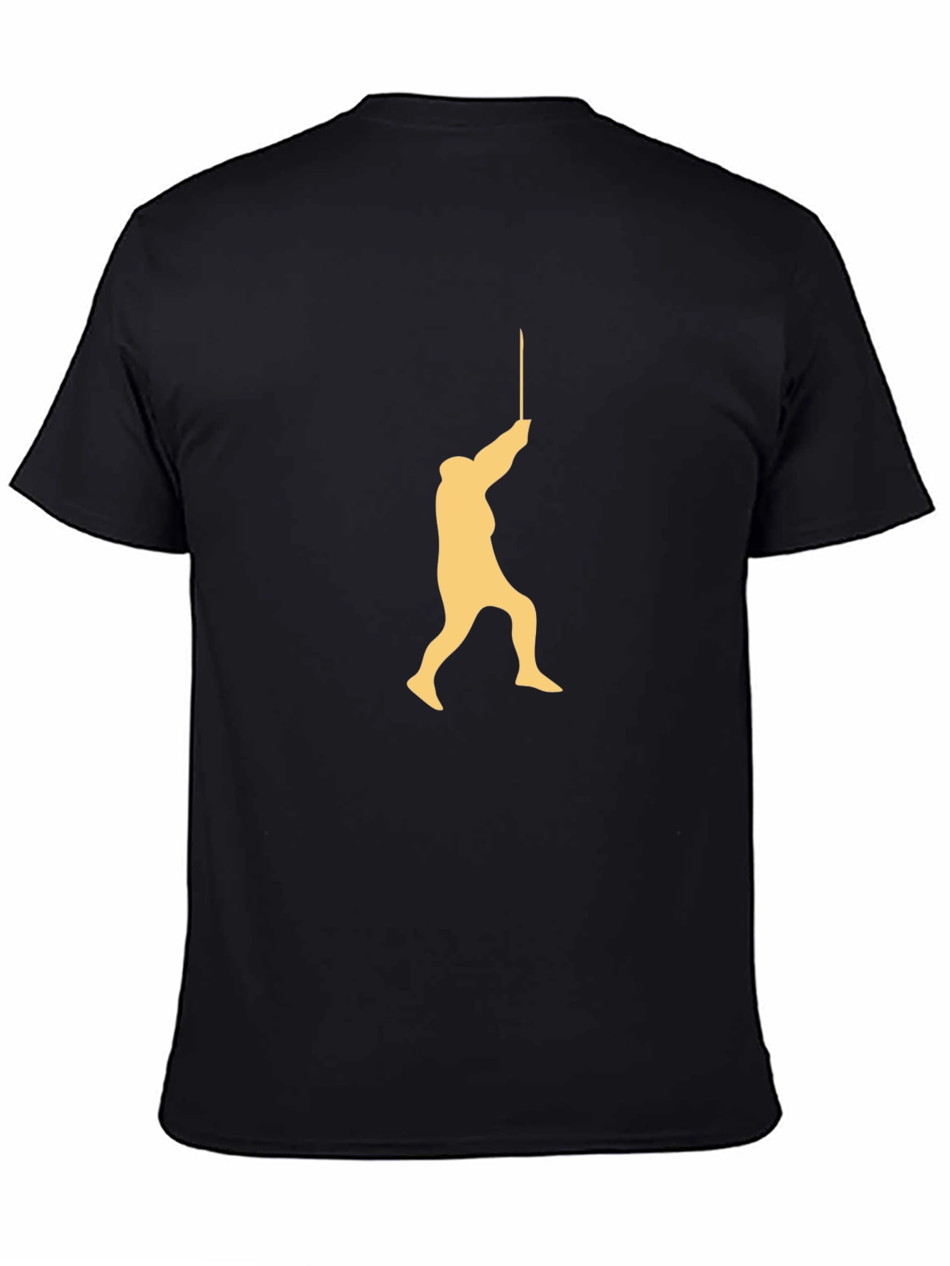Fencing Silhouette Graphic Tee - Black