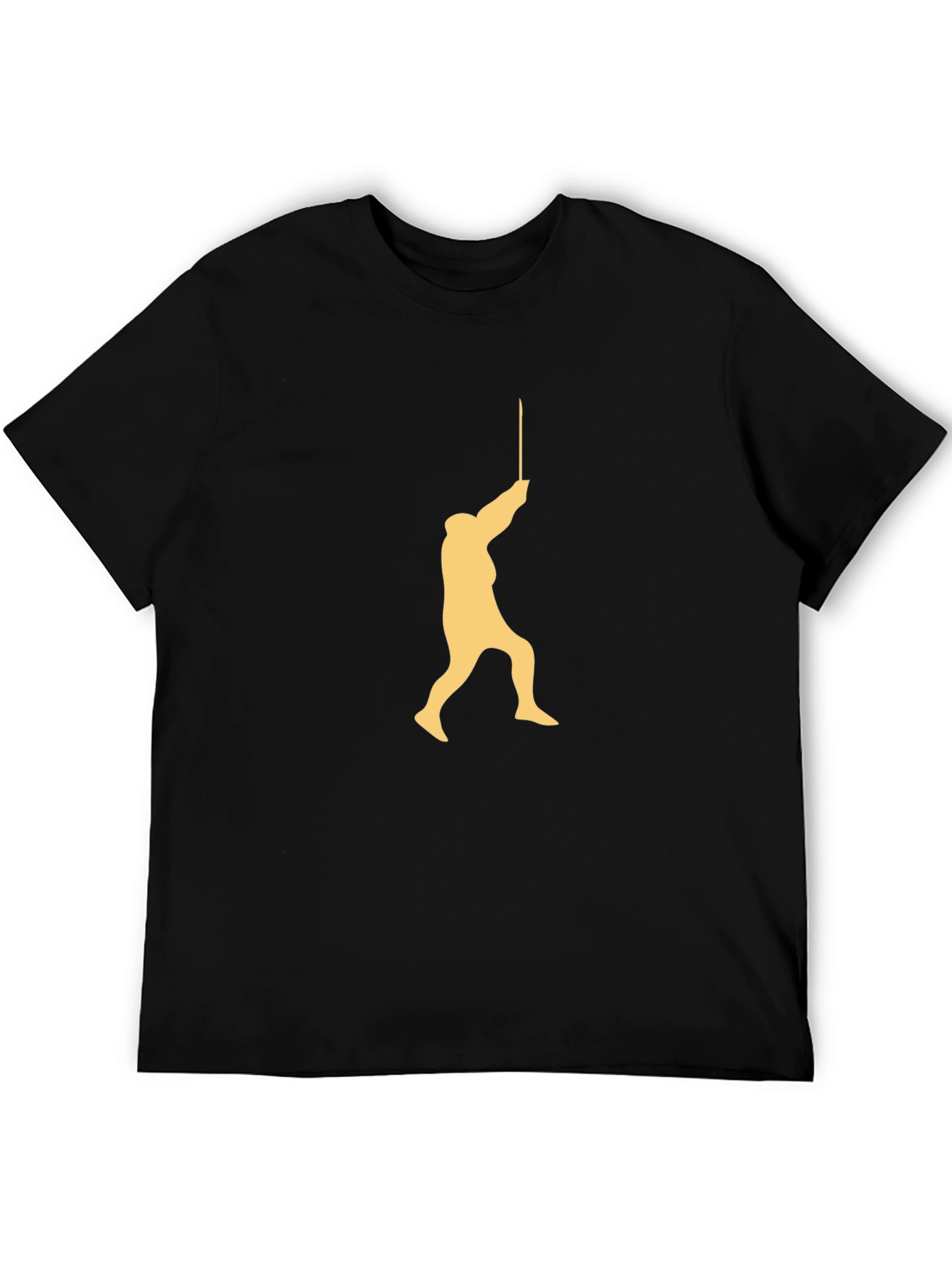Fencing Silhouette Graphic Tee - Black
