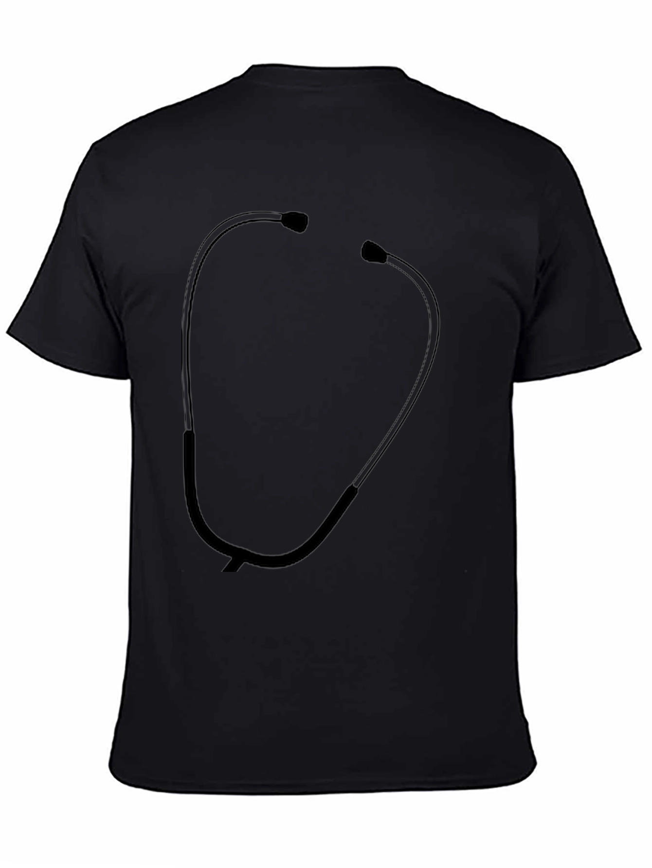 Stethoscope Graphic Black T-Shirt