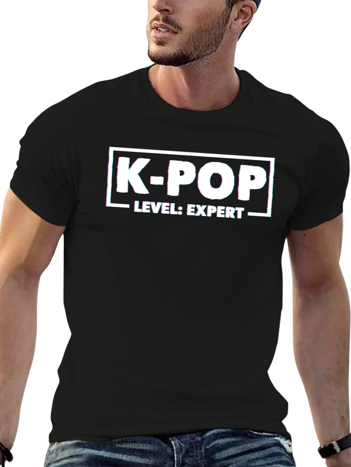 K-Pop Level: Expert Black T-Shirt