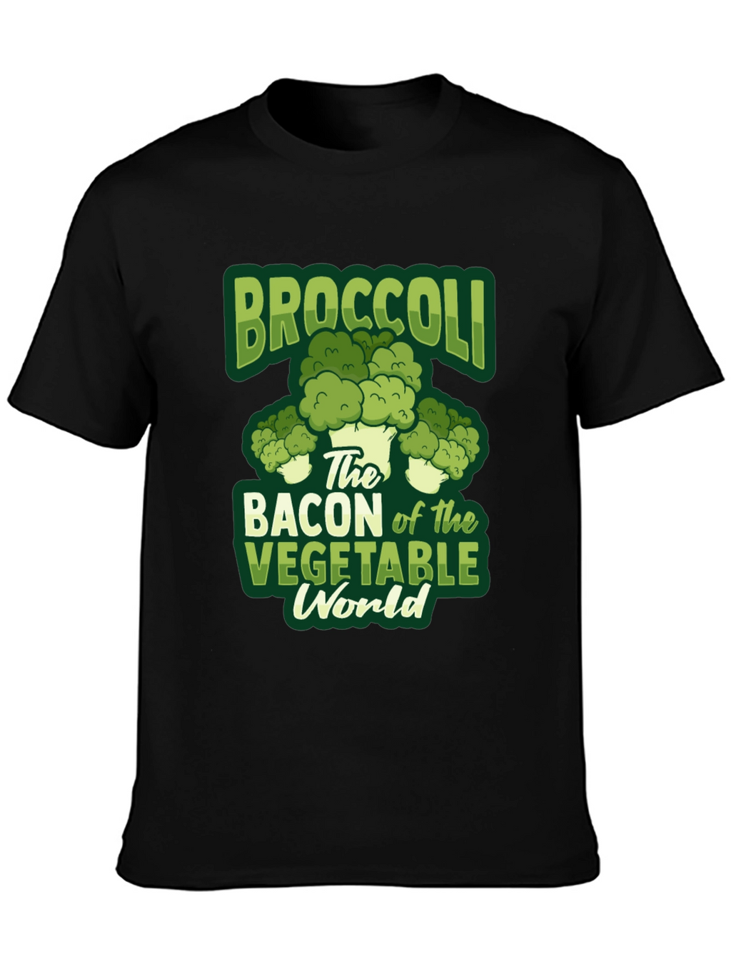 Broccoli Bacon Vegetable World T-Shirt