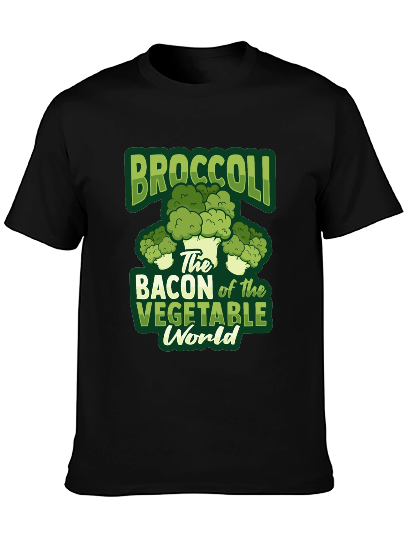 Broccoli Bacon Vegetable World T-Shirt