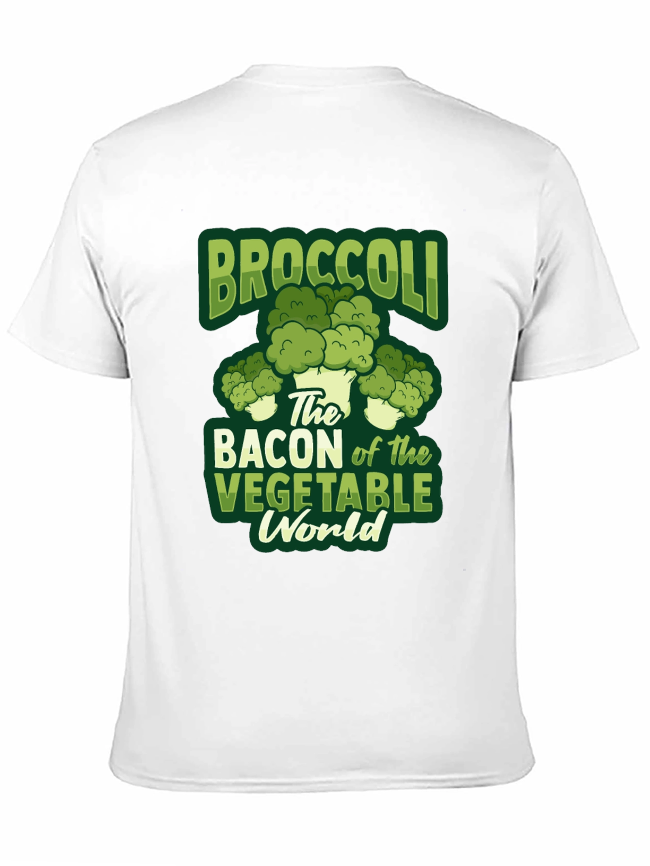 Broccoli Bacon Vegetable World T-Shirt