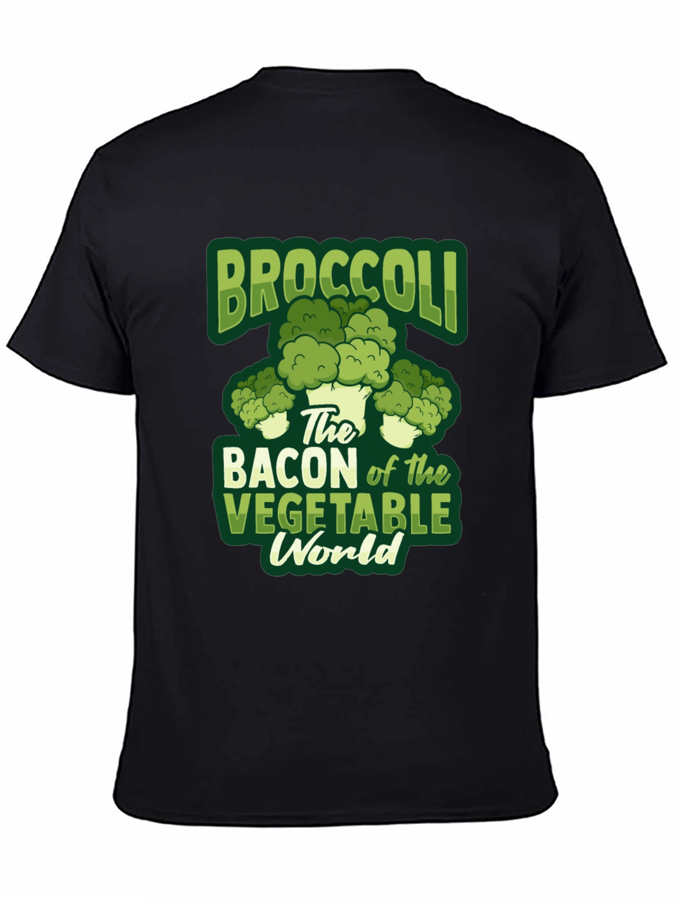 Broccoli Bacon Vegetable World T-Shirt