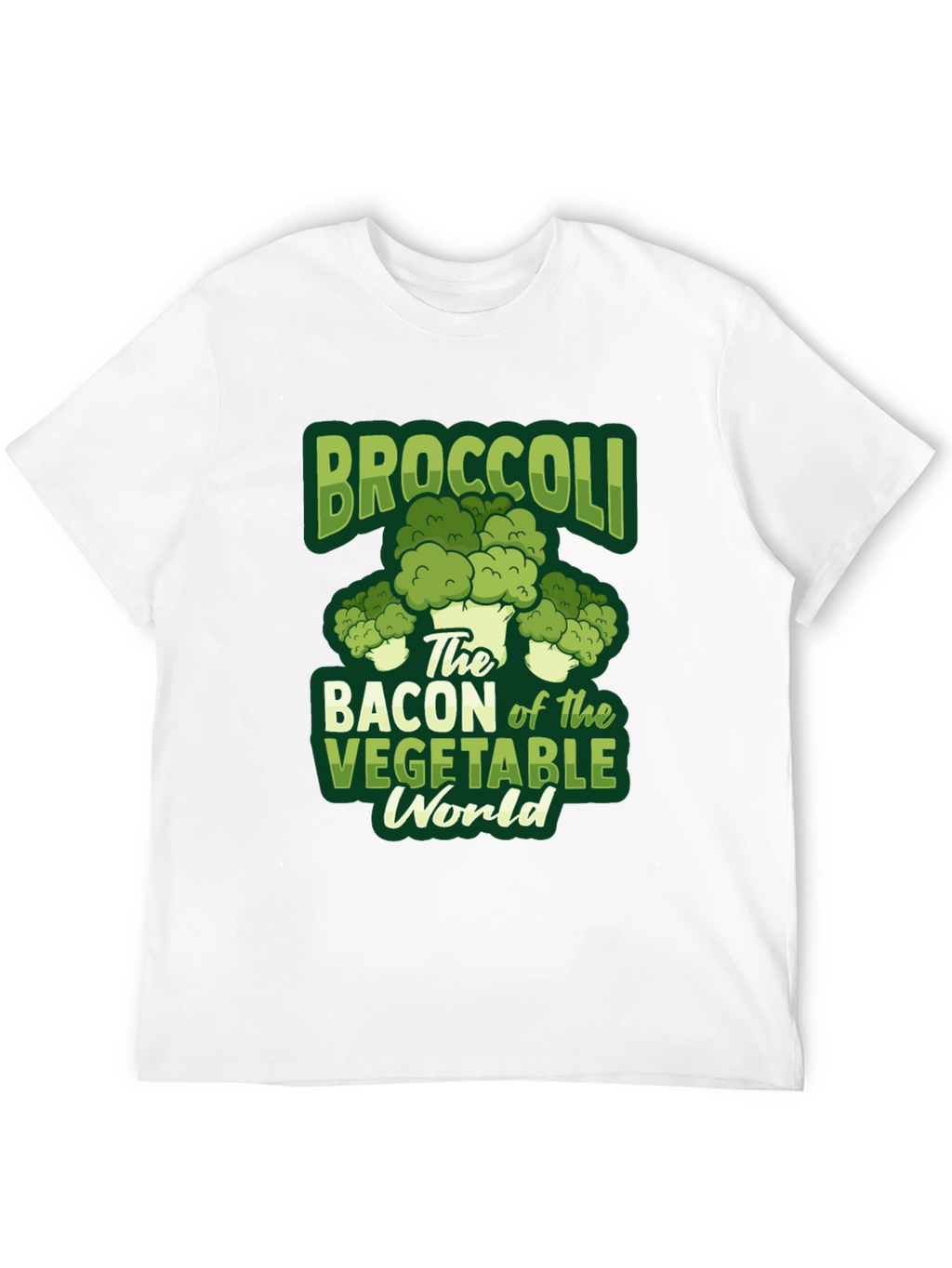 Broccoli Bacon Vegetable World T-Shirt