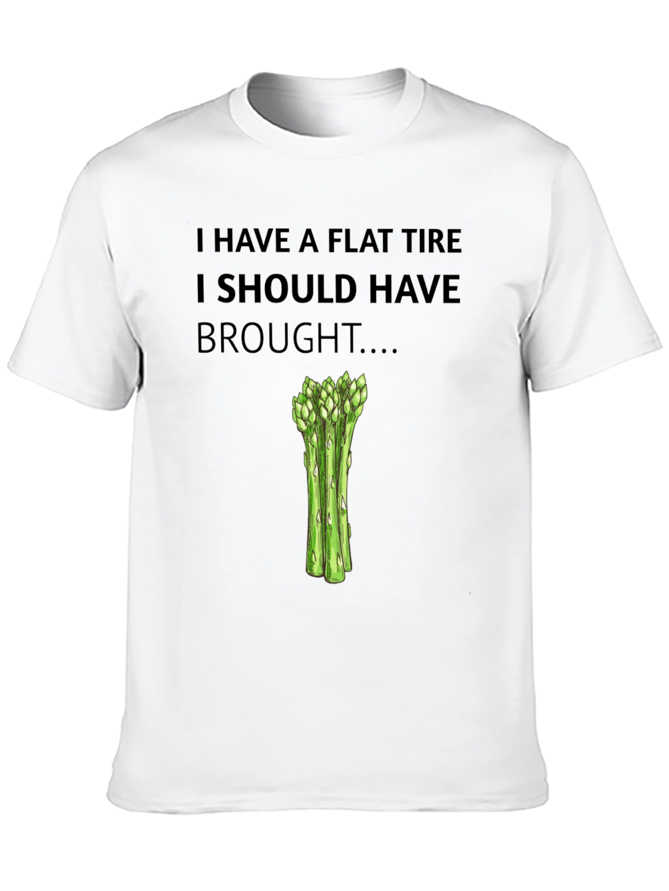 Flat Tire Asparagus T-Shirt Funny Car Mechanic