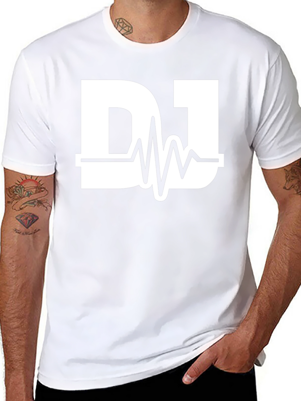 DJ Pulse Graphic Black T-Shirt
