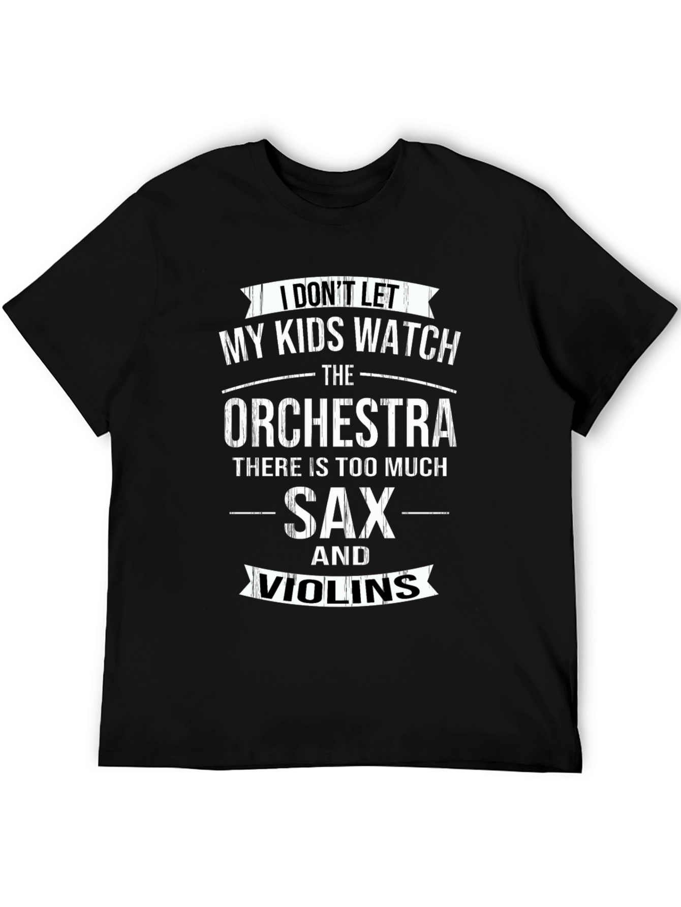 Funny Orchestra T-Shirt - Sax & Violins Humor