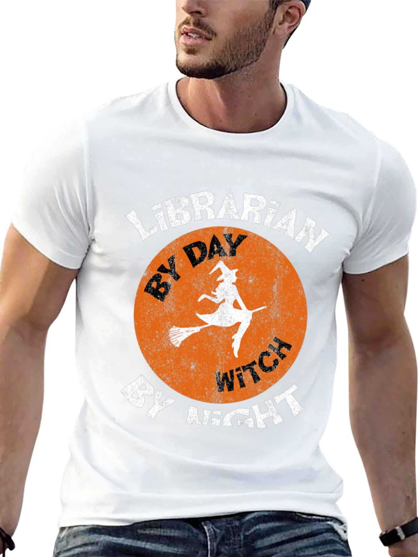 Librarian By Day Witch By Night Halloween T-Shirt