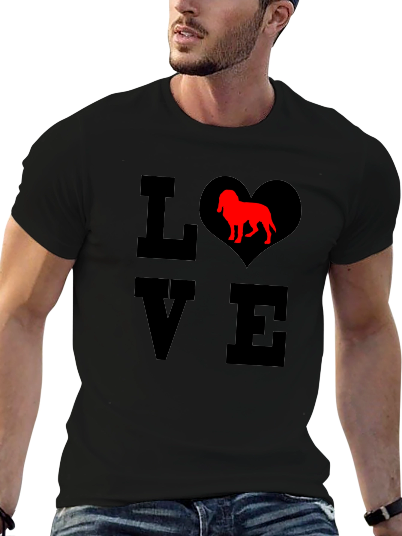 Dog Lover T-Shirt - Heart Design
