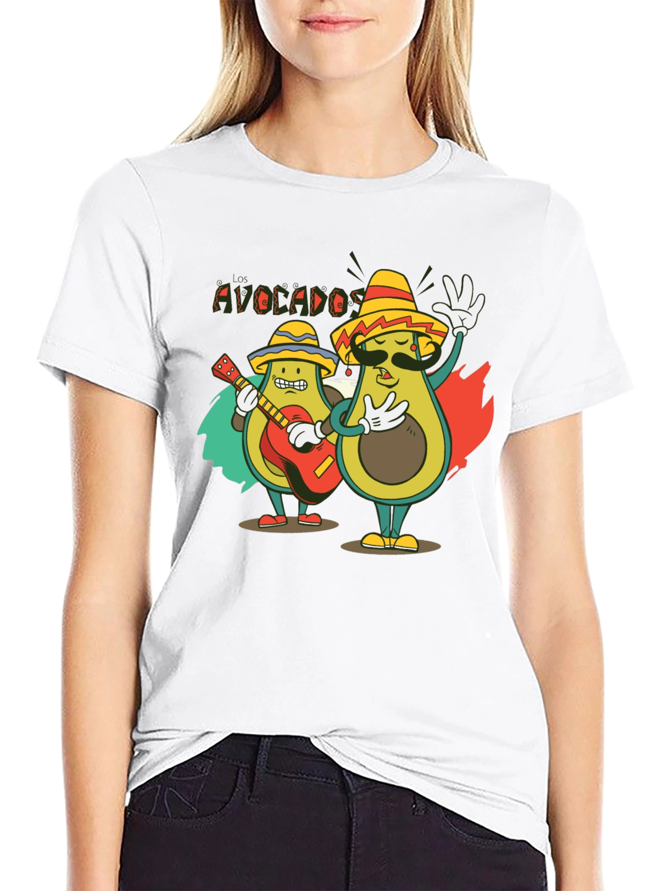 Avocado Mariachi Black T-Shirt
