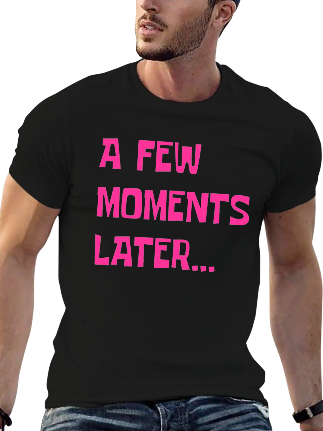 A Few Moments Later Graphic Tee - Black