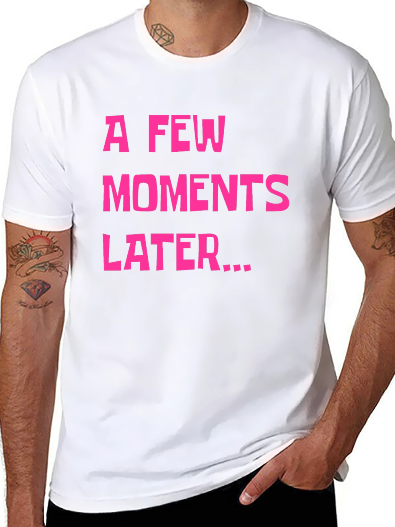 A Few Moments Later Graphic Tee - Black