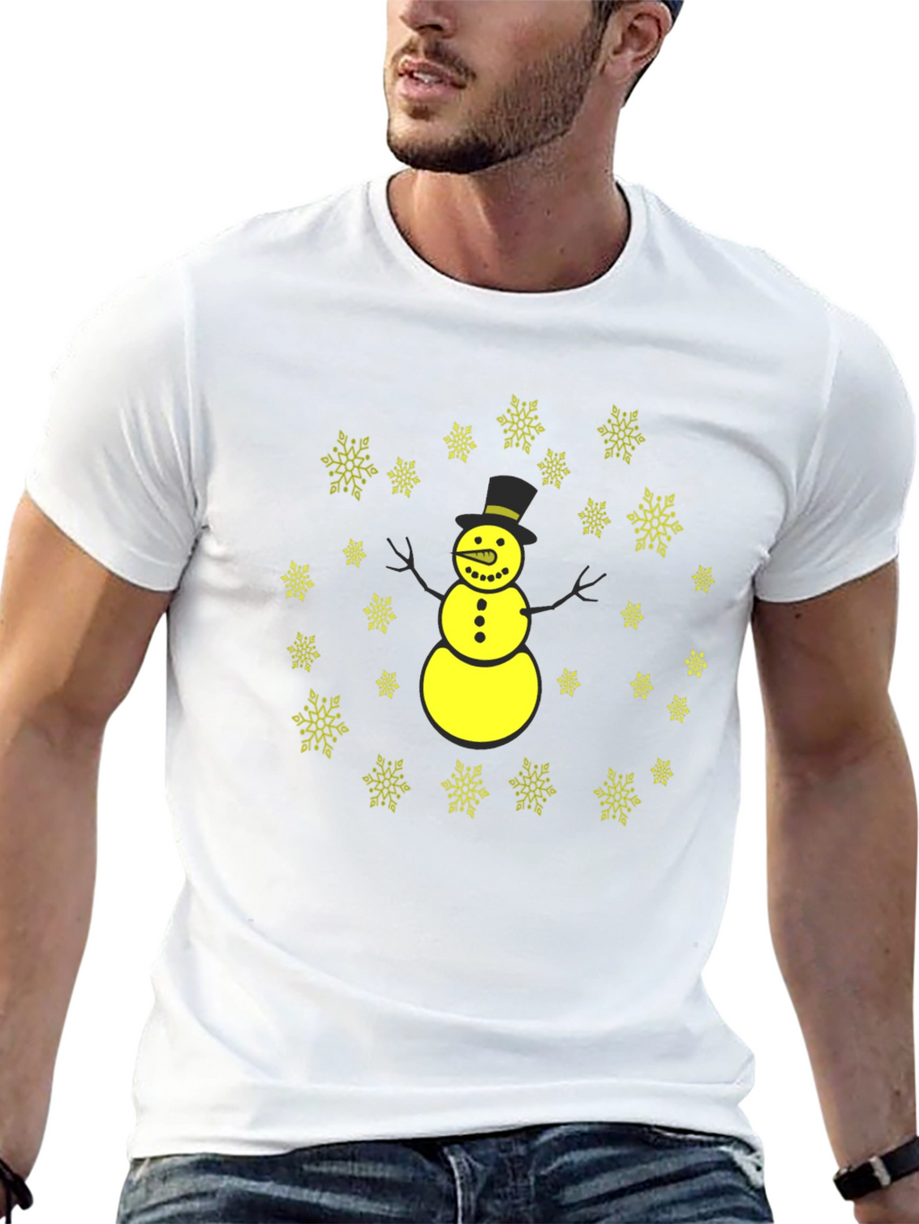 Snowman Snowflake Graphic Tee