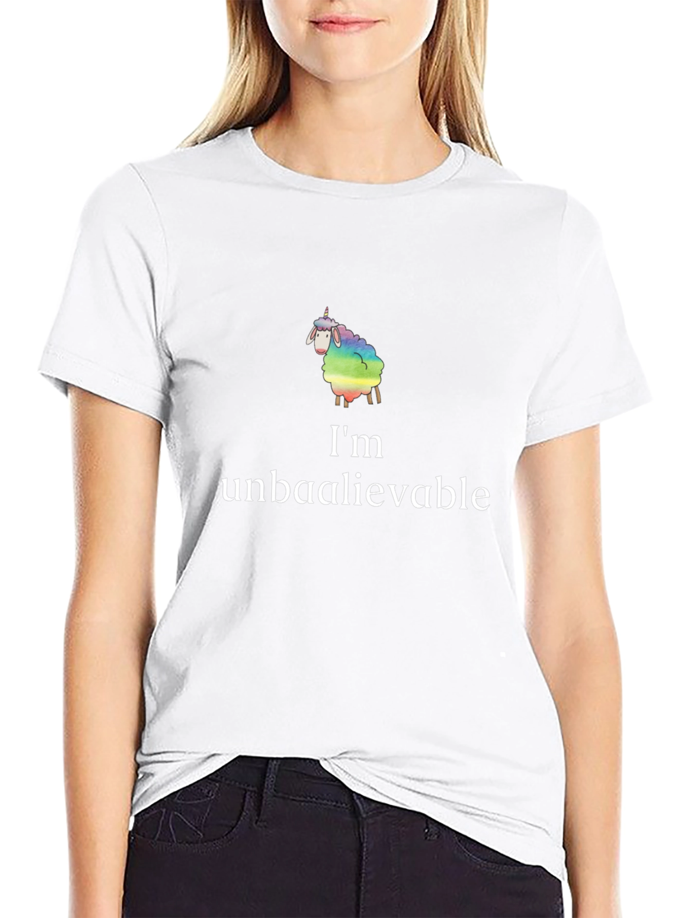 Unbaaaleivable Sheep Graphic T-Shirt