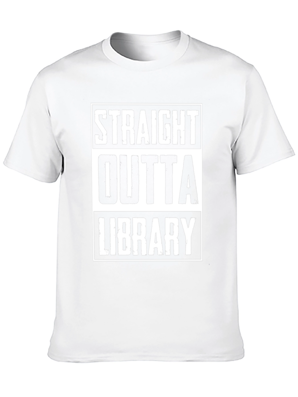 Straight Outta Library Black Graphic Tee