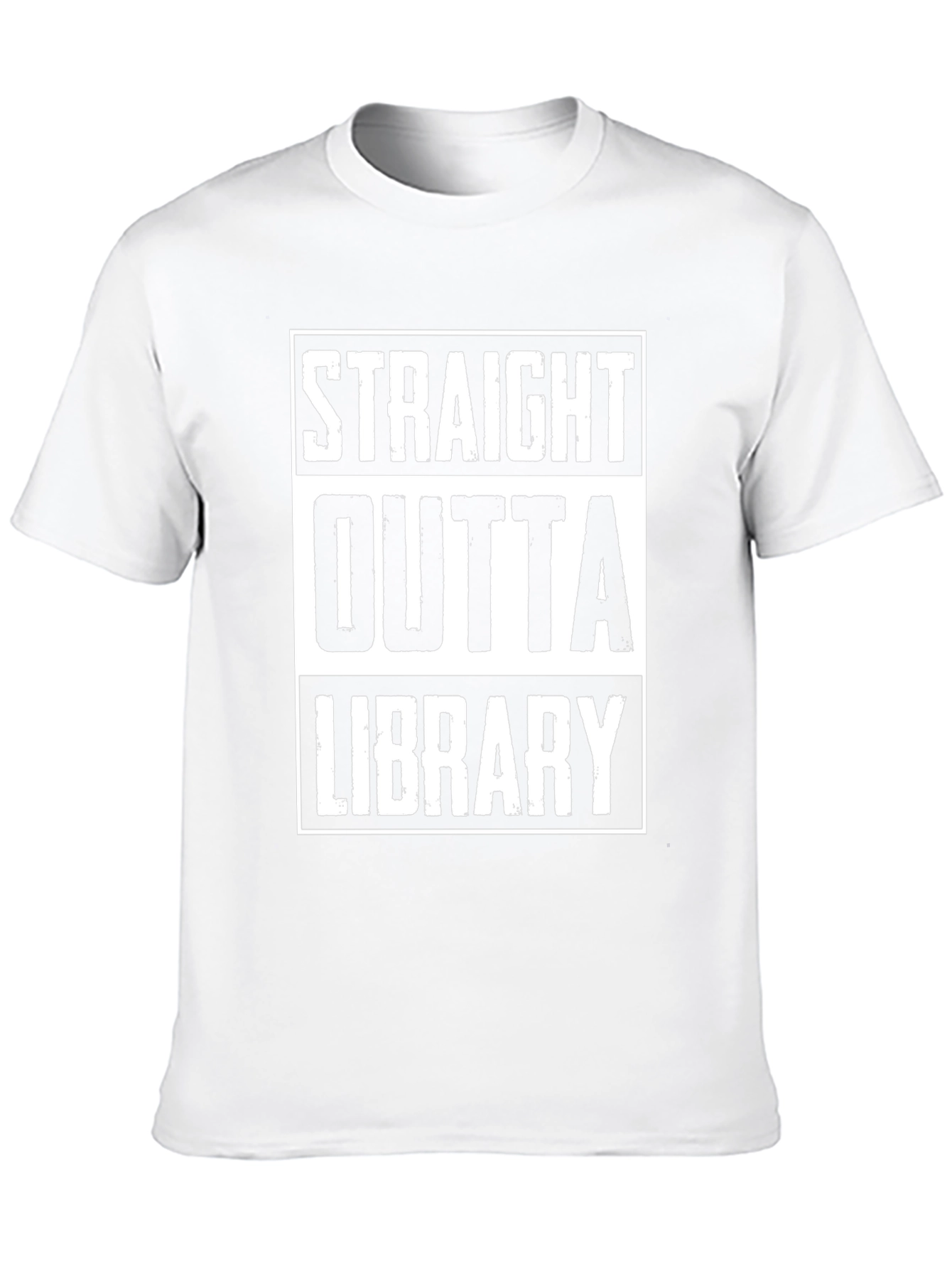 Straight Outta Library Black Graphic Tee
