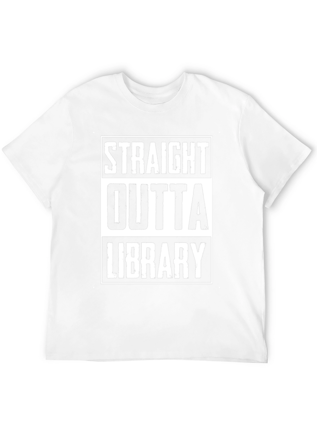 Straight Outta Library Black Graphic Tee