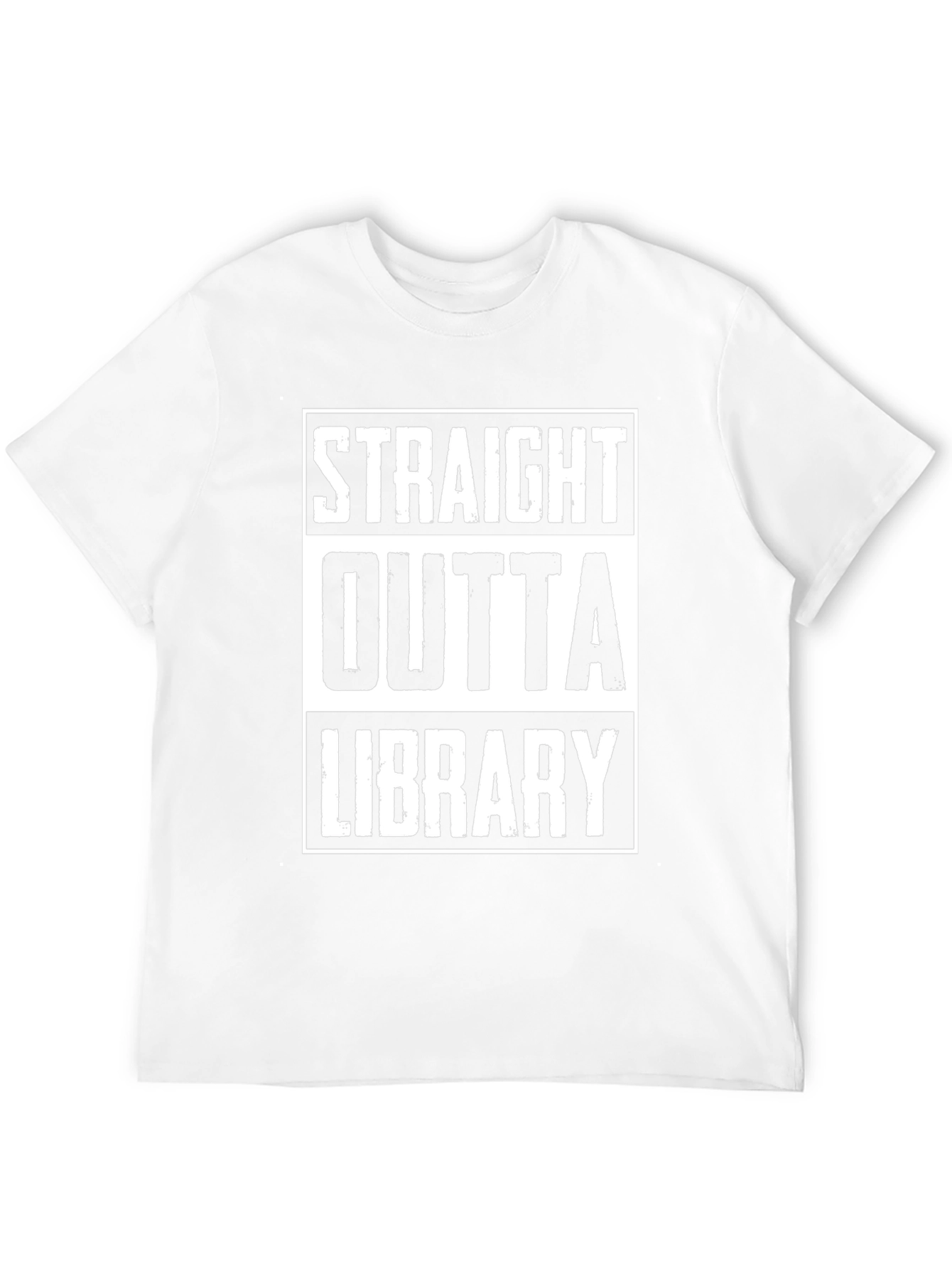 Straight Outta Library Black Graphic Tee