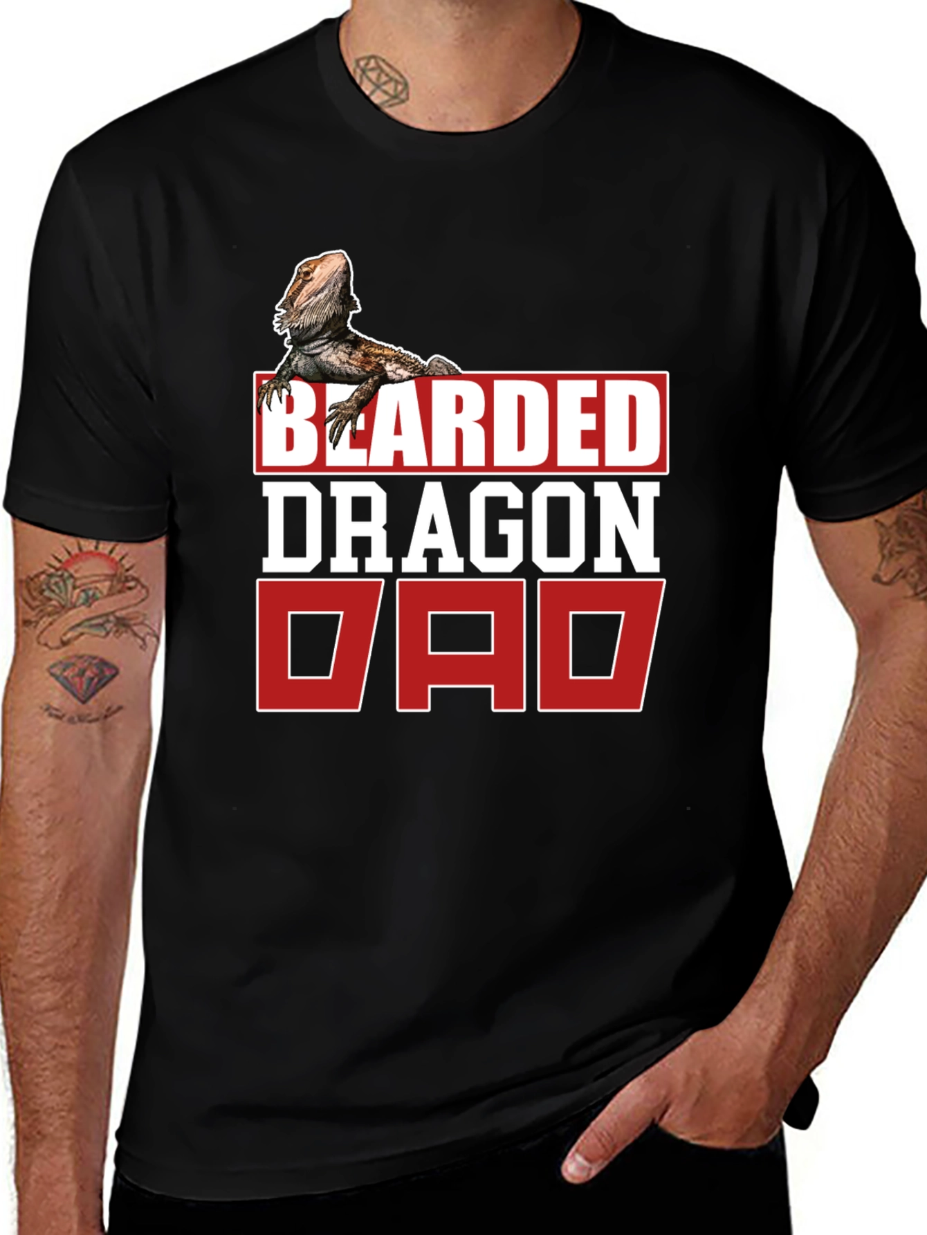 Bearded Dragon Dad T-Shirt - Reptile Lover Gift