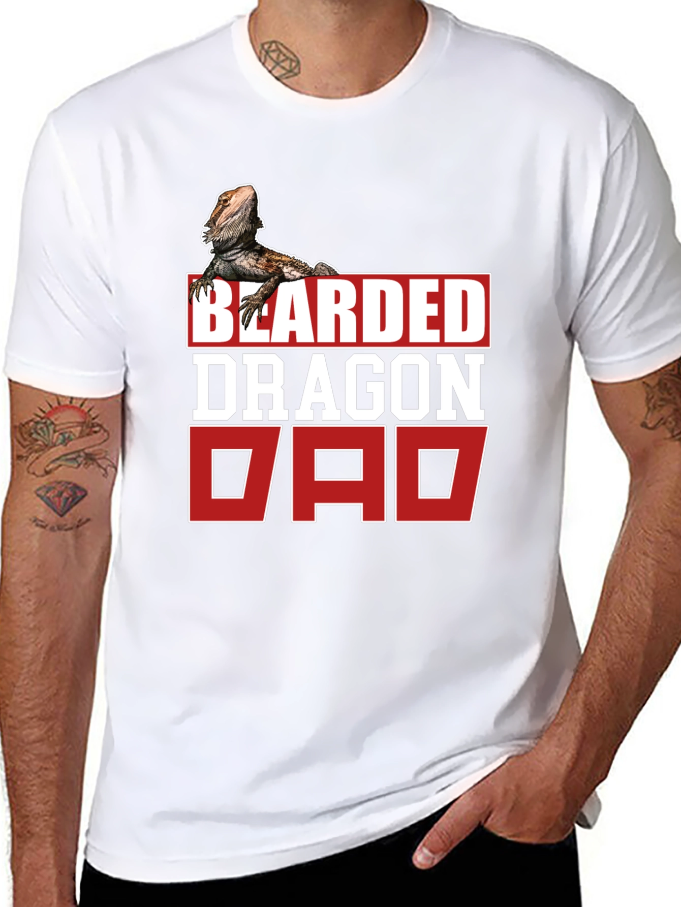 Bearded Dragon Dad T-Shirt - Reptile Lover Gift