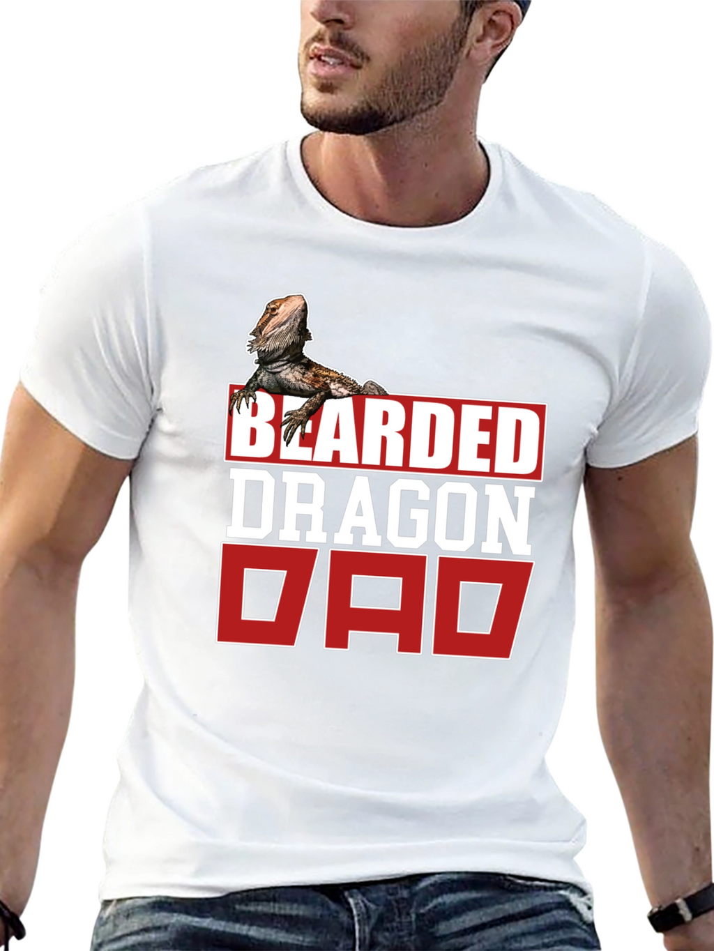 Bearded Dragon Dad T-Shirt - Reptile Lover Gift