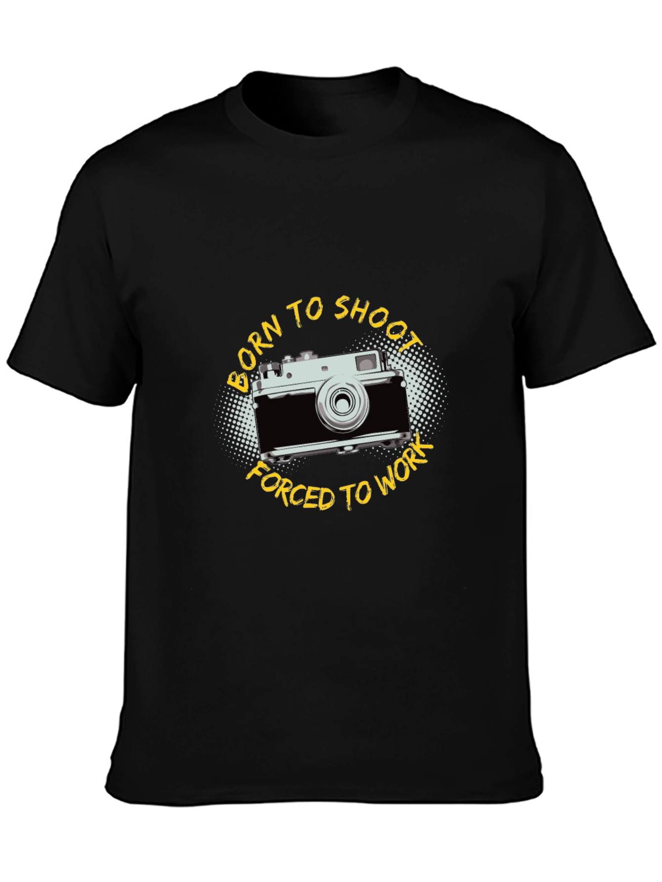 Born to Shoot Camera Graphic Tee - Photographer T-Shirt