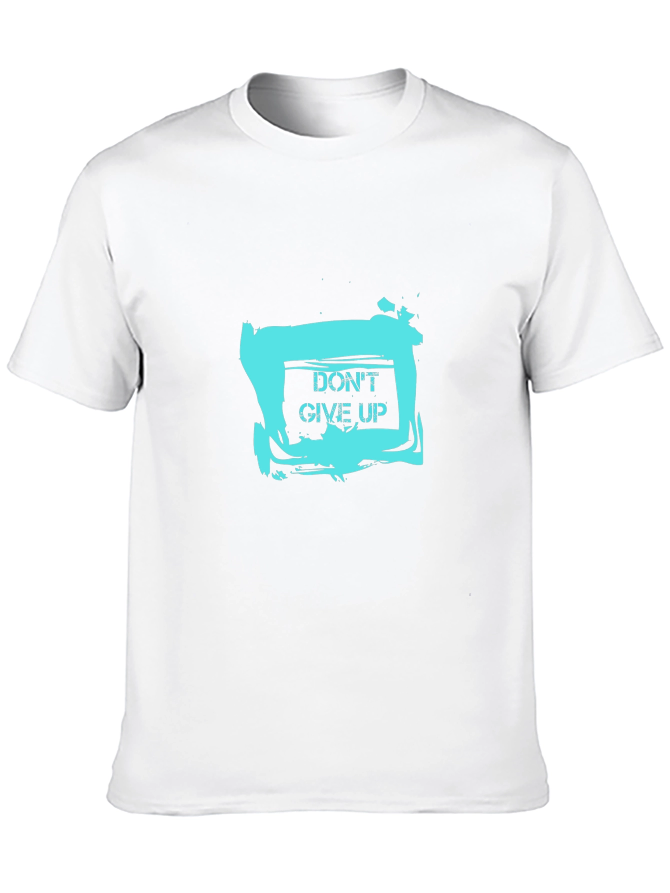 Dont Give Up Graphic Tee - Motivational Black T-Shirt