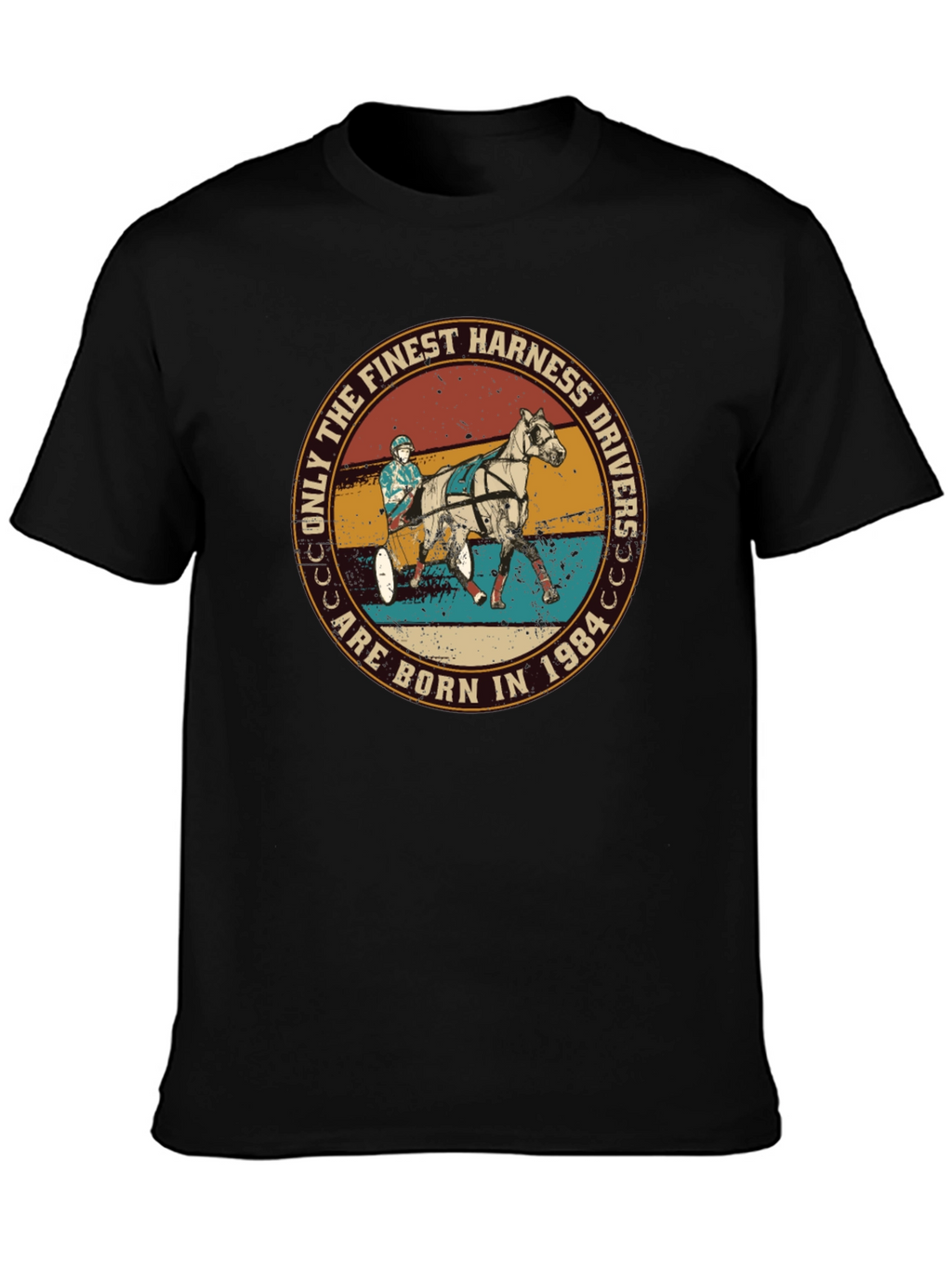 Finest Harness Drivers Born in 1984 Black Tee