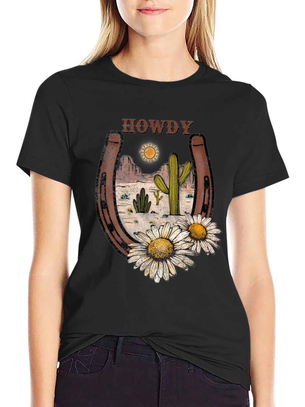 Howdy Desert Horseshoe Graphic Tee