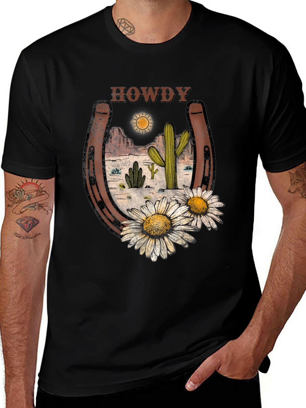 Howdy Desert Horseshoe Graphic Tee