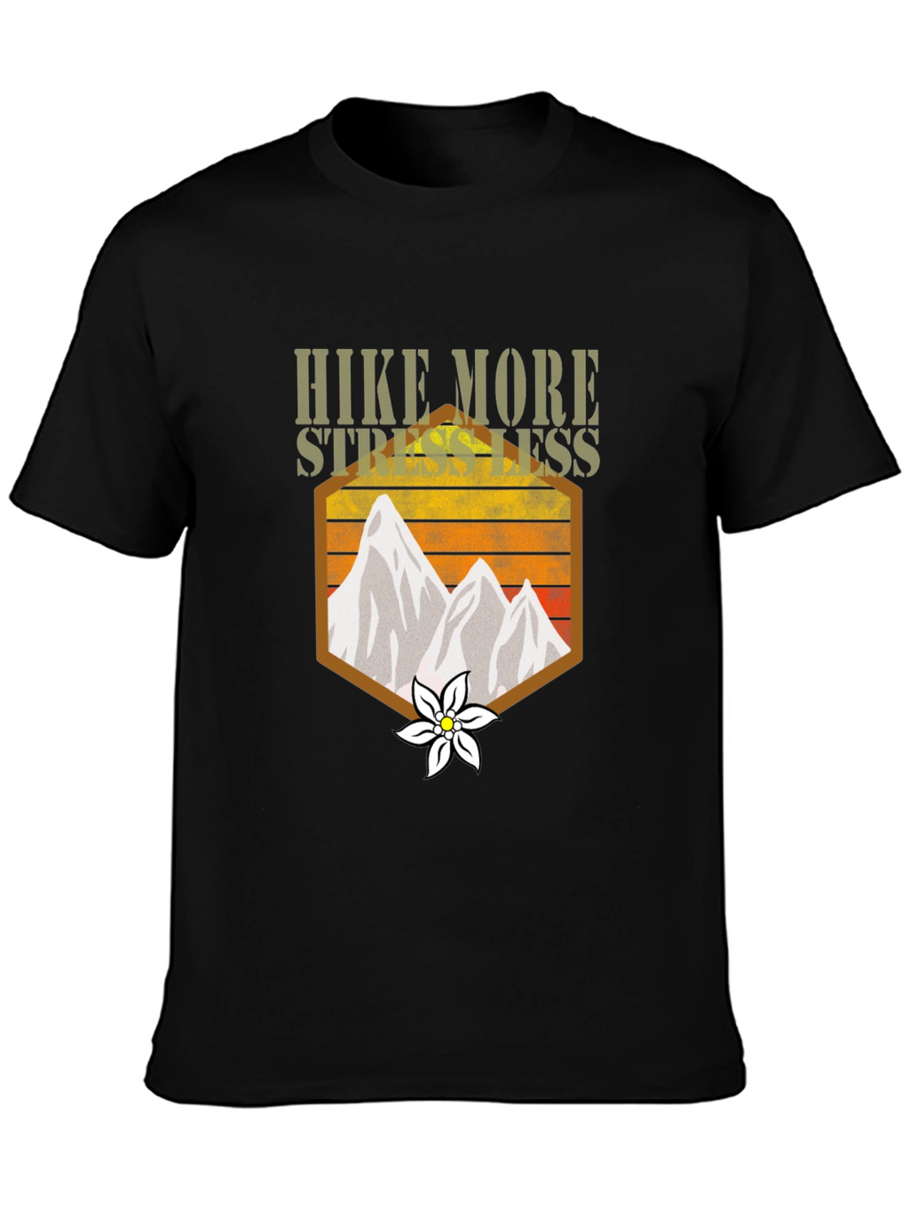 Hike More Stress Less Graphic Tee