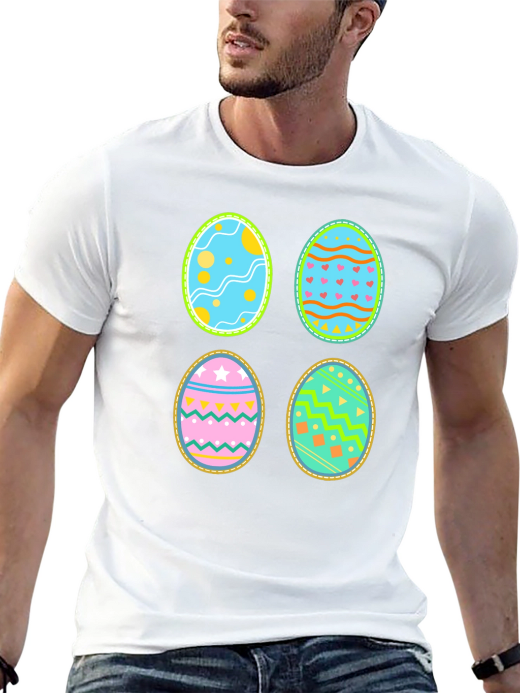 Festive Easter Egg T-Shirt - Fun Holiday Apparel