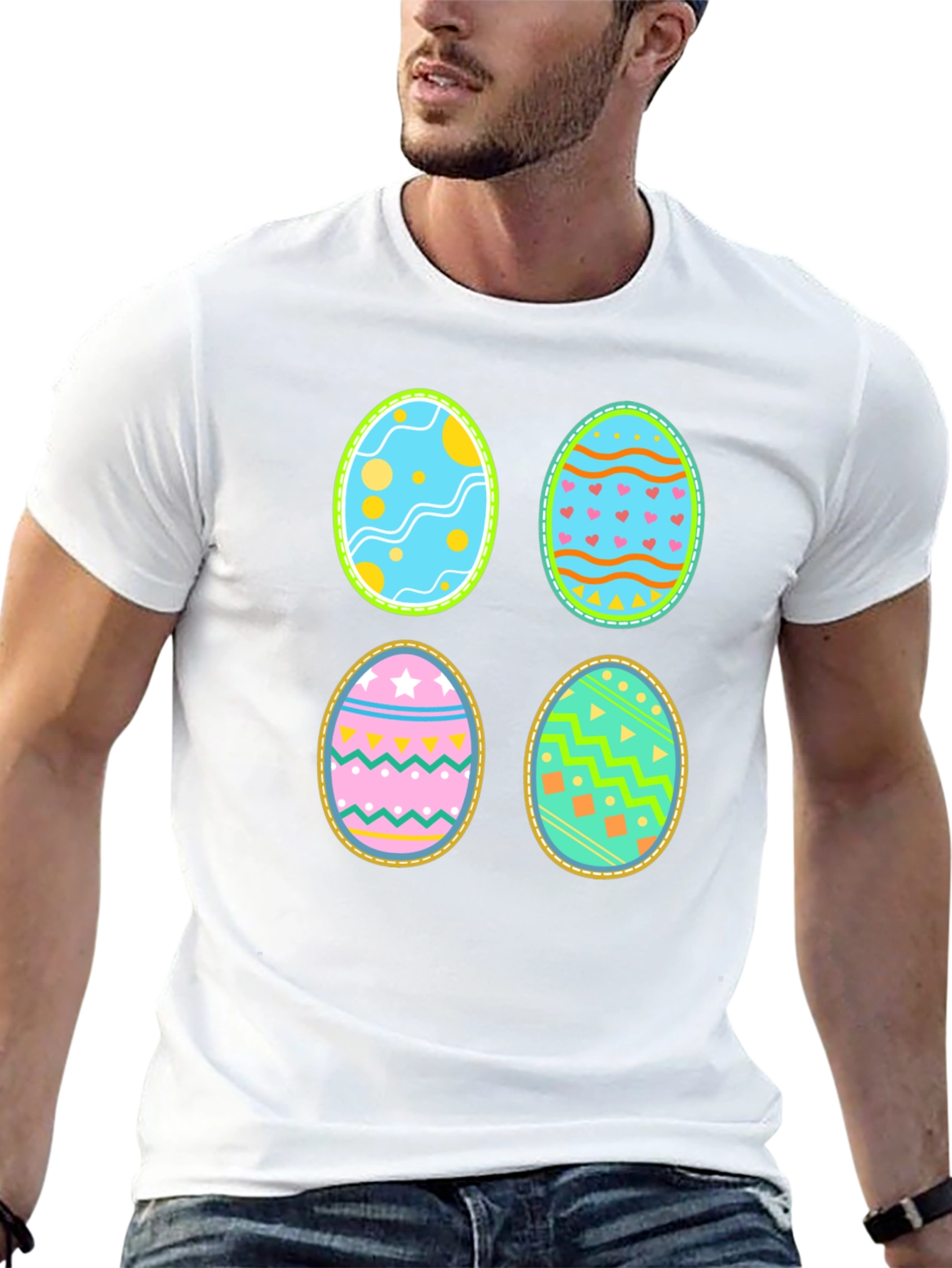 Festive Easter Egg T-Shirt - Fun Holiday Apparel
