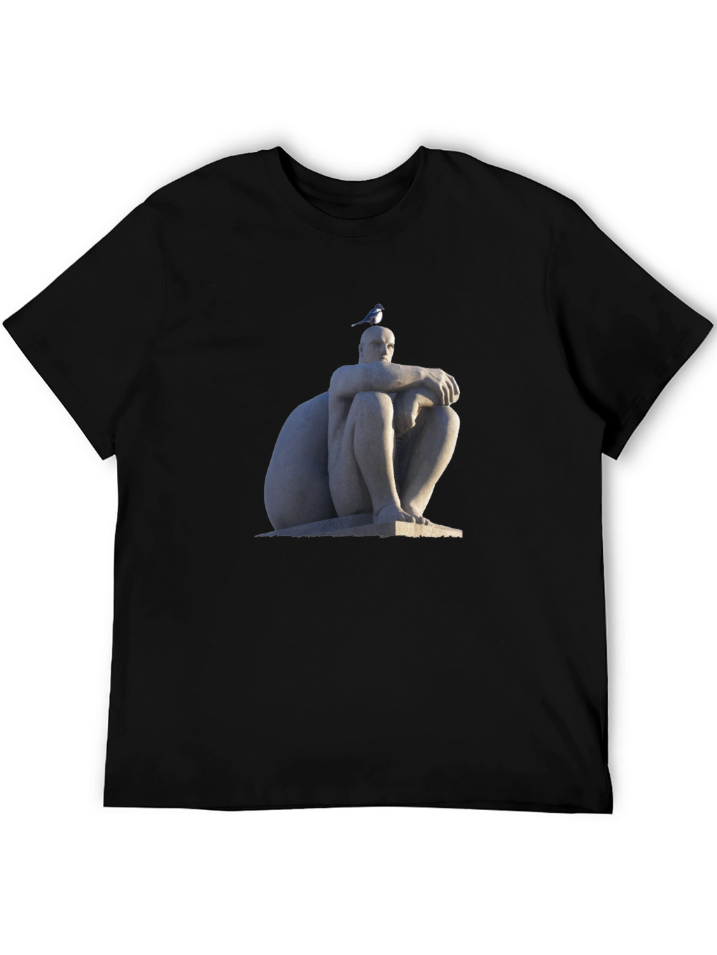 Statue Print Black T-Shirt