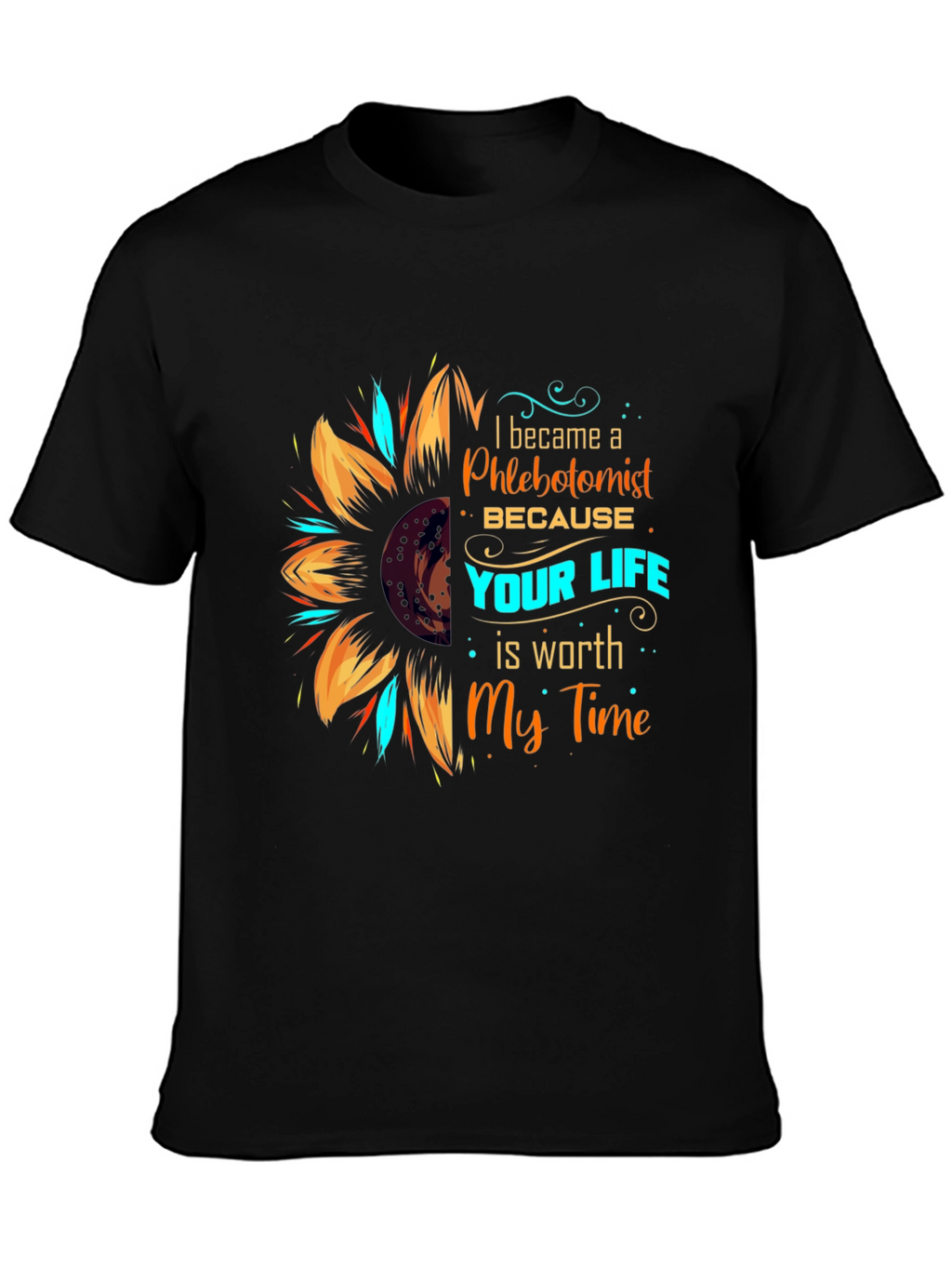 Phlebotomist Sunflower Graphic Tee