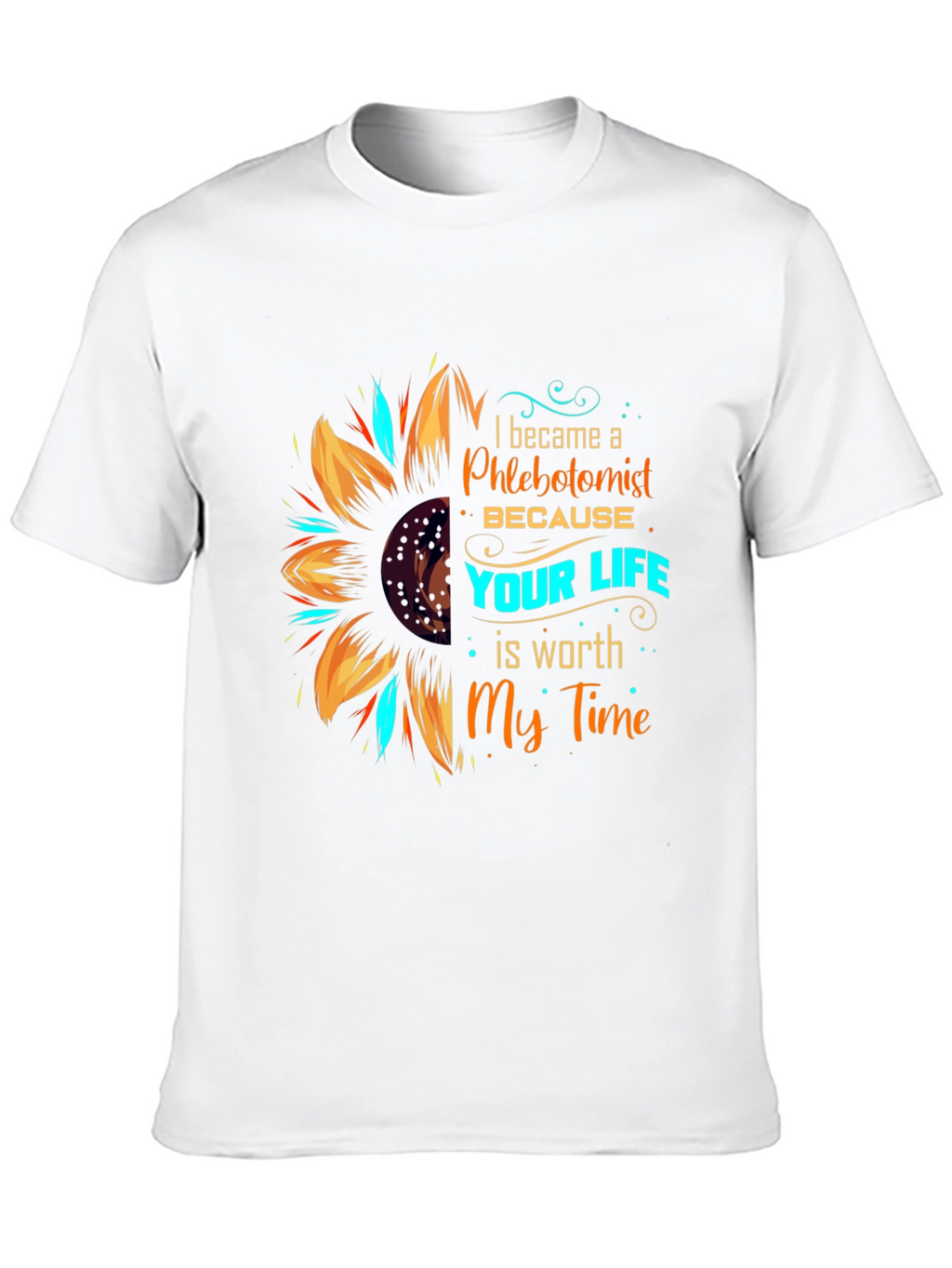 Phlebotomist Sunflower Graphic Tee