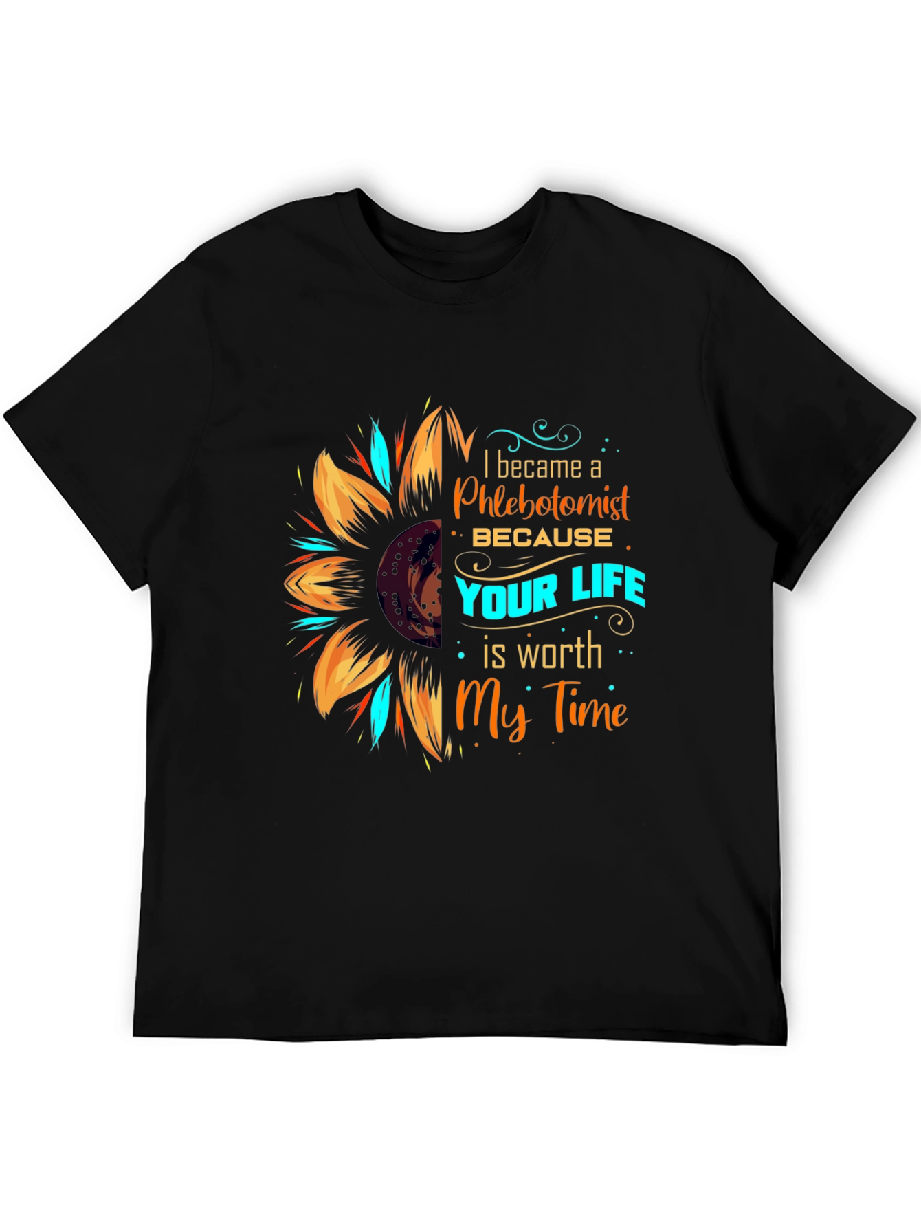 Phlebotomist Sunflower Graphic Tee