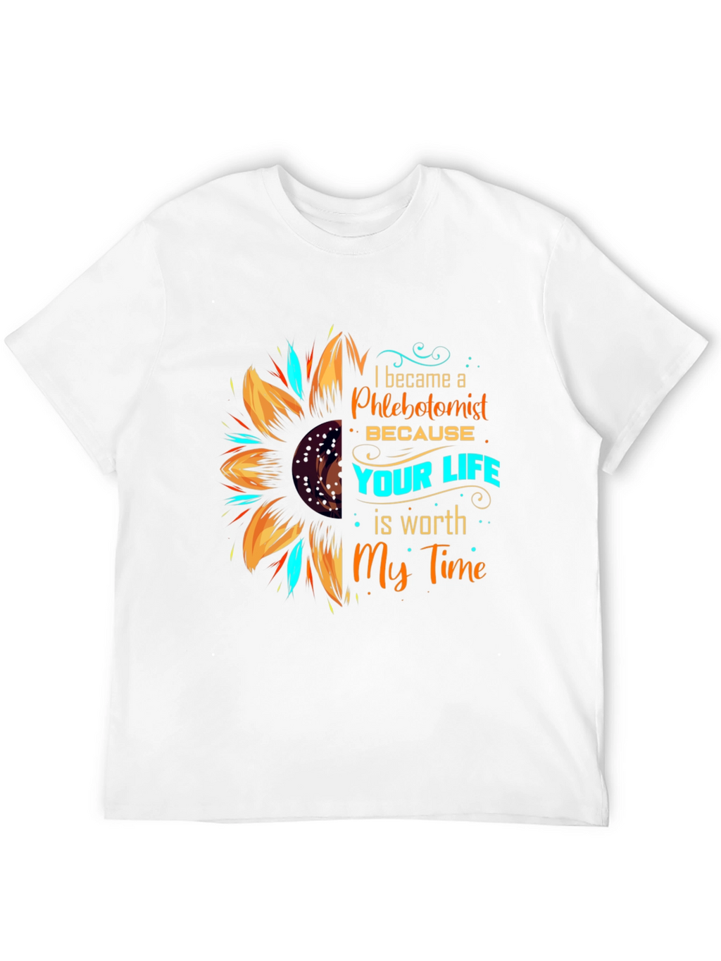 Phlebotomist Sunflower Graphic Tee