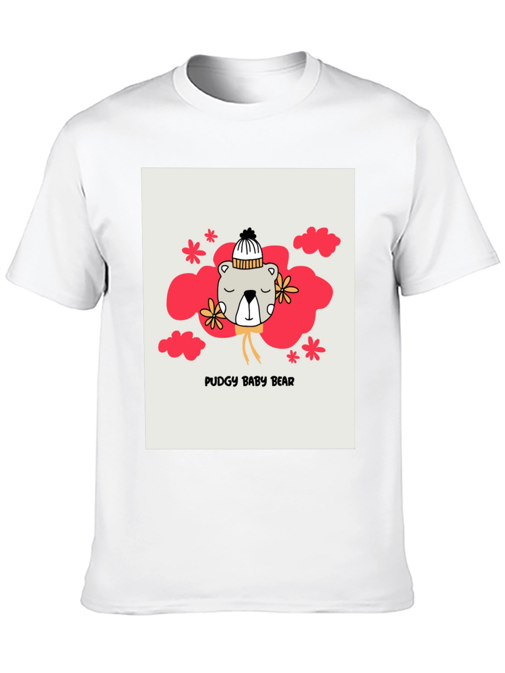 Pudgy Baby Bear Graphic T-Shirt