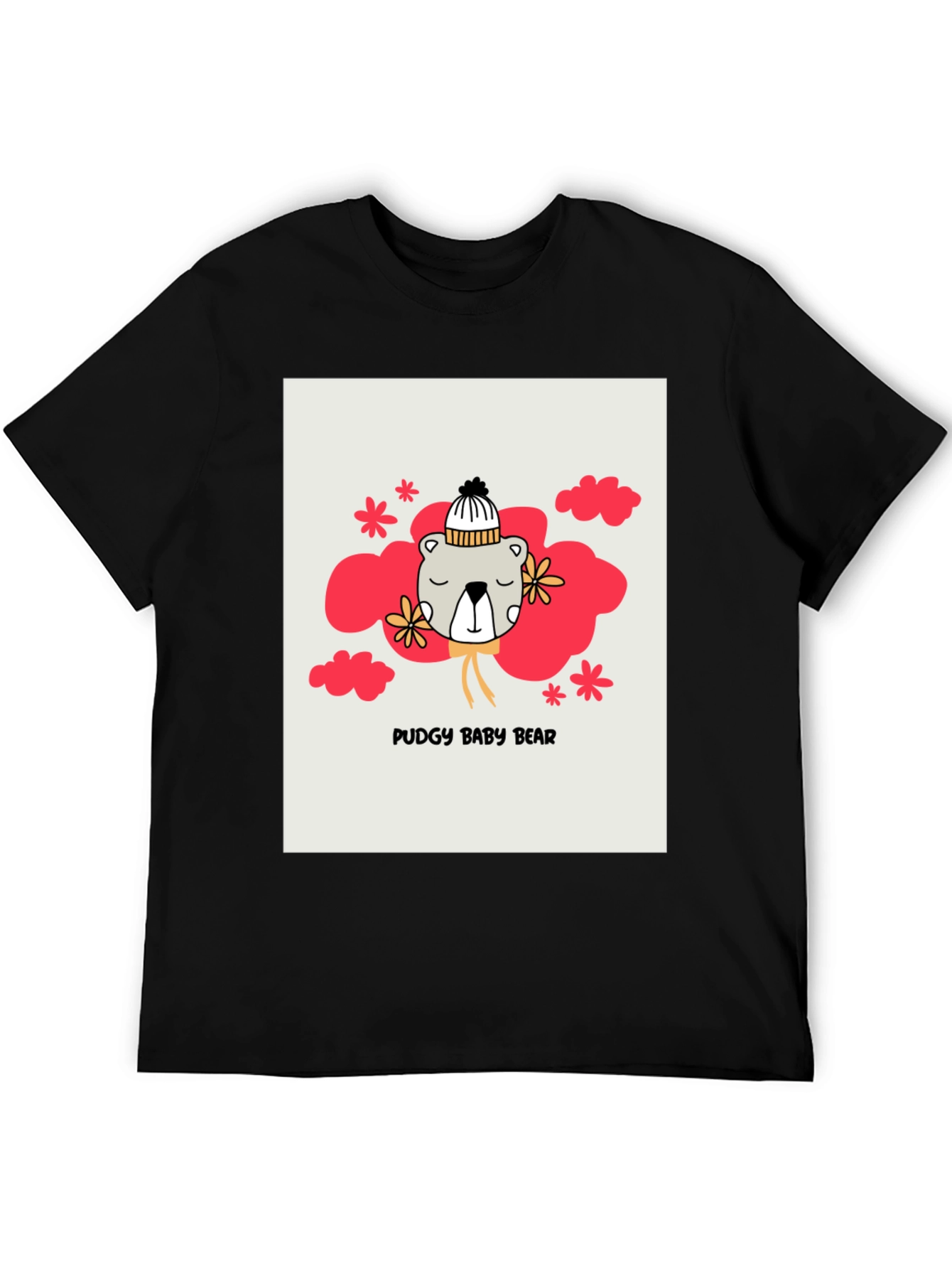 Pudgy Baby Bear Graphic T-Shirt