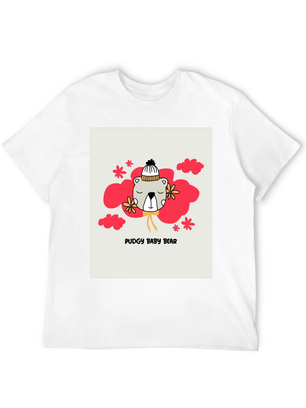 Pudgy Baby Bear Graphic T-Shirt
