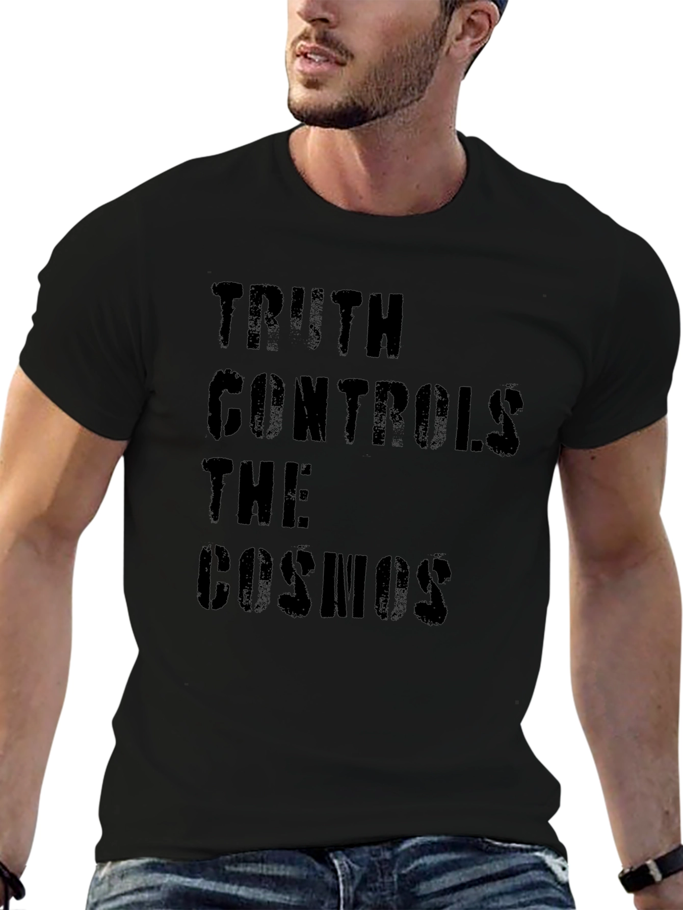 Truth Controls The Cosmos Graphic Tee - Black