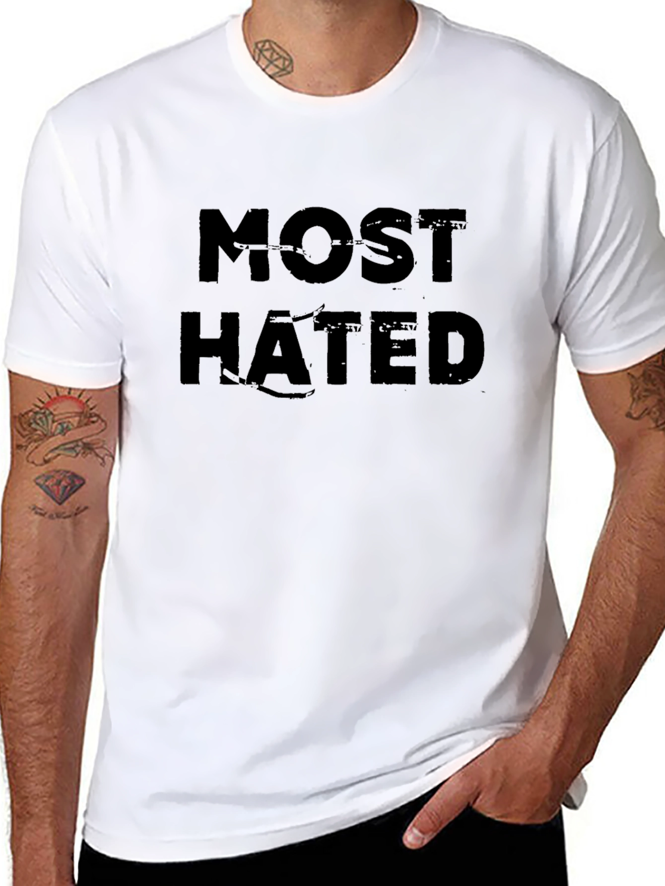 Most Hated Black Graphic T-Shirt