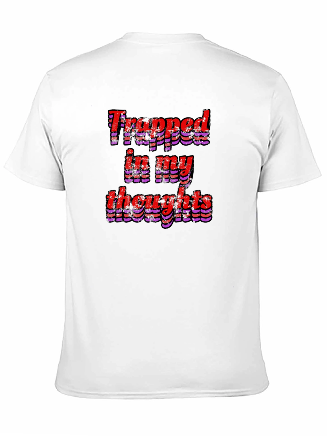 Trapped In My Thoughts Graphic Tee - Black