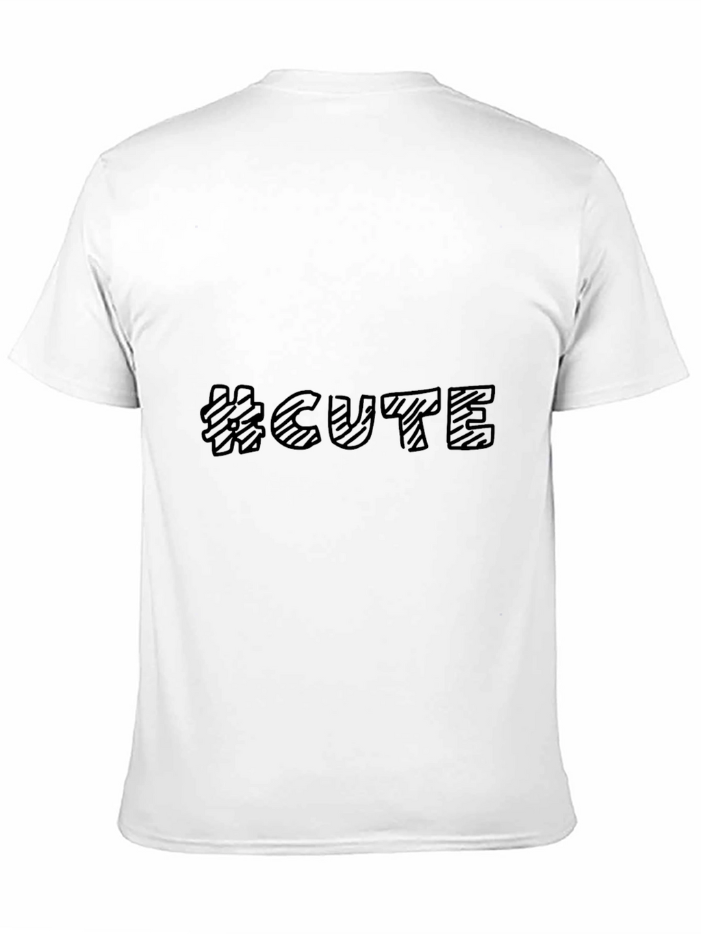 Trendy #CUTE Graphic Tee - Stylish Black T-Shirt