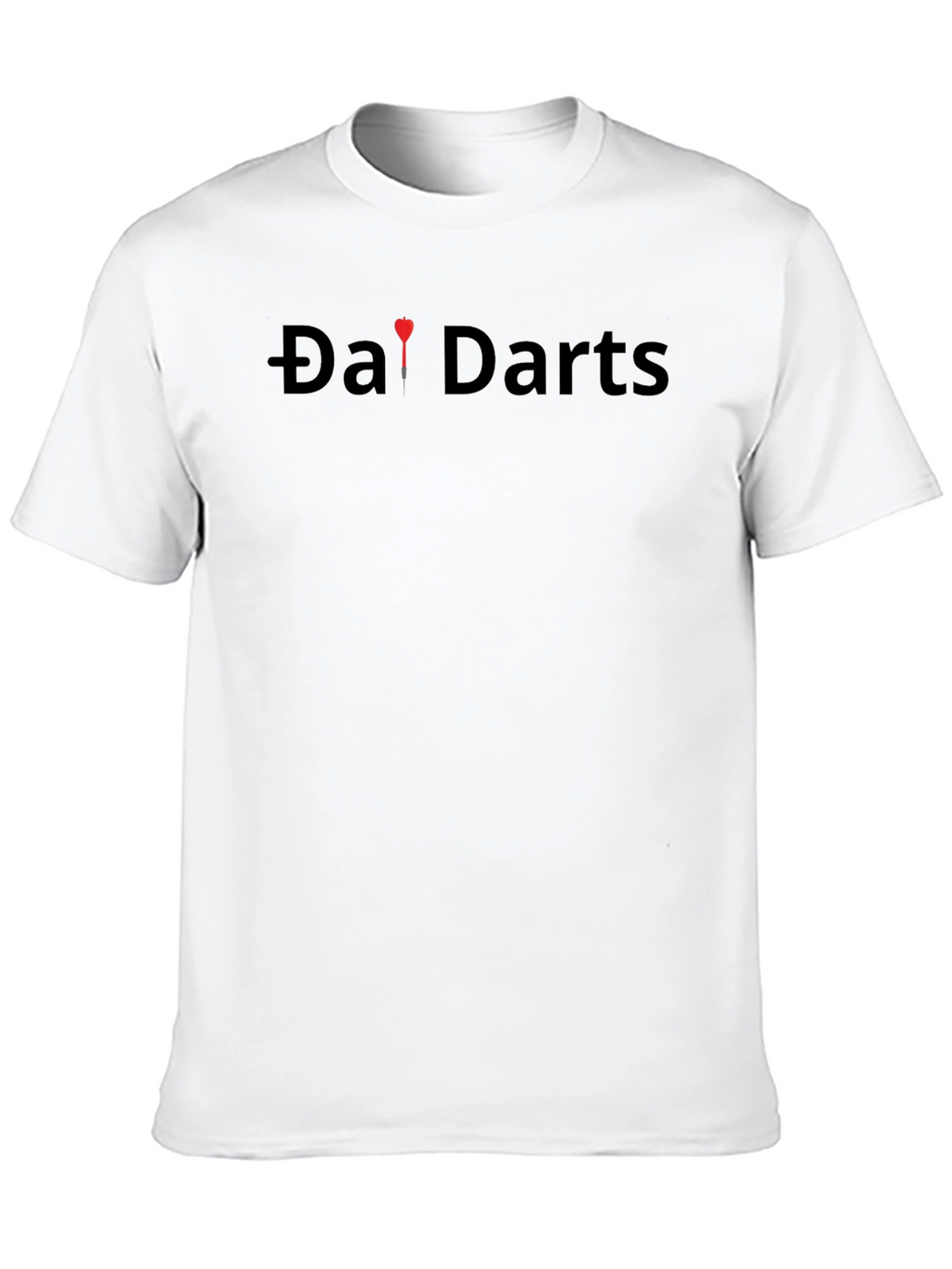Da! Darts Graphic Tee - Classic Black Cotton T-Shirt
