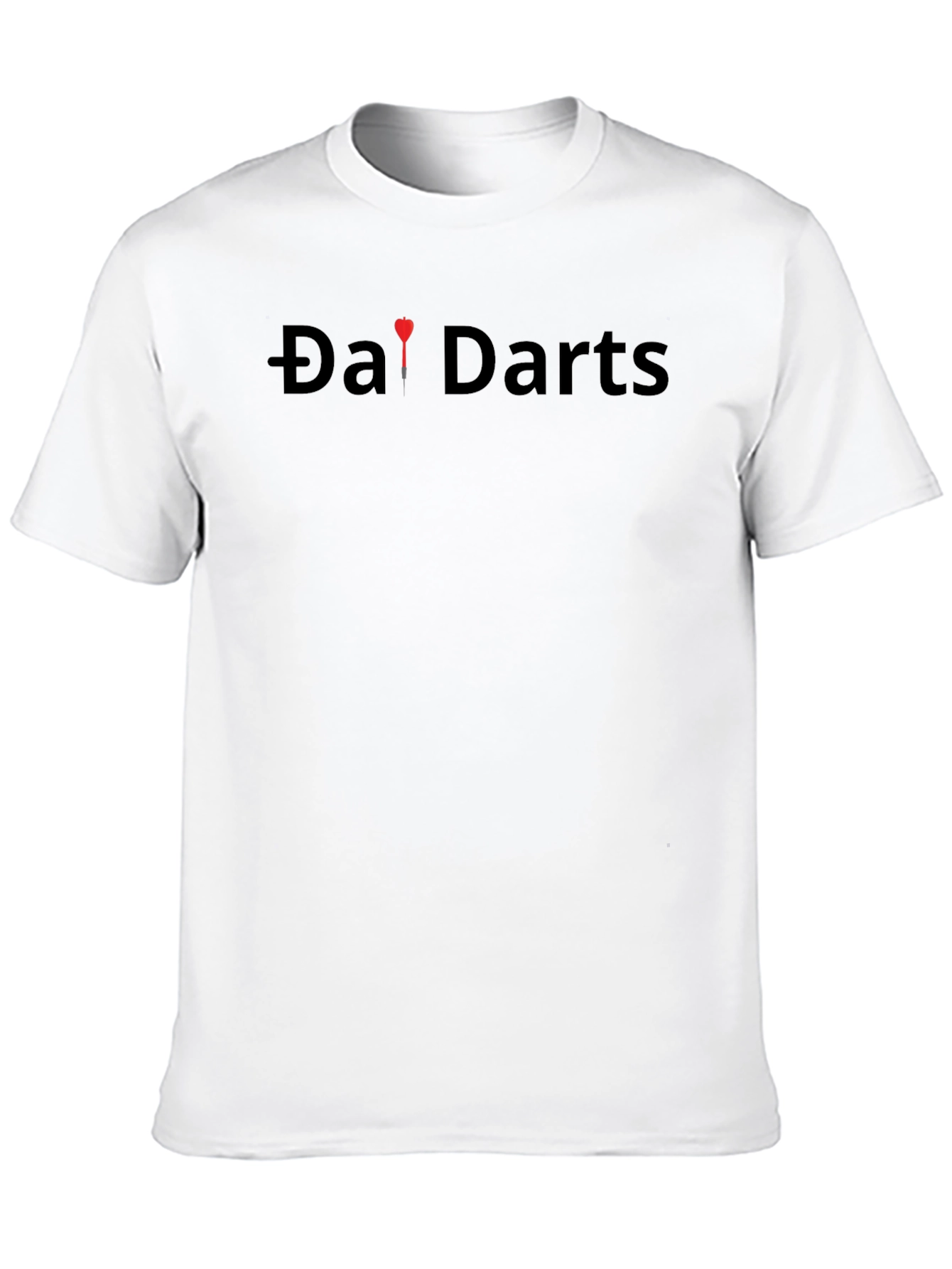 Da! Darts Graphic Tee - Classic Black Cotton T-Shirt
