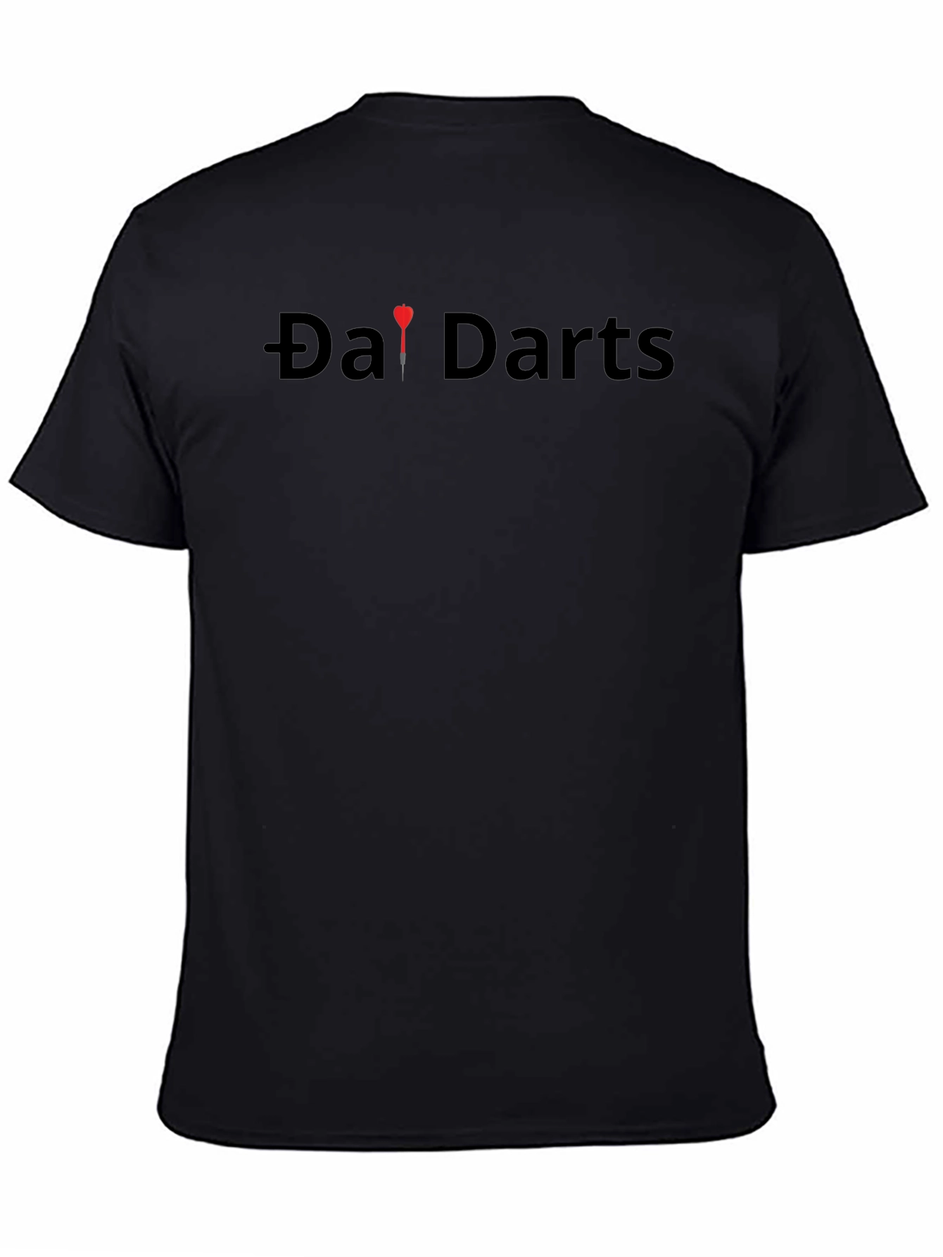 Da! Darts Graphic Tee - Classic Black Cotton T-Shirt